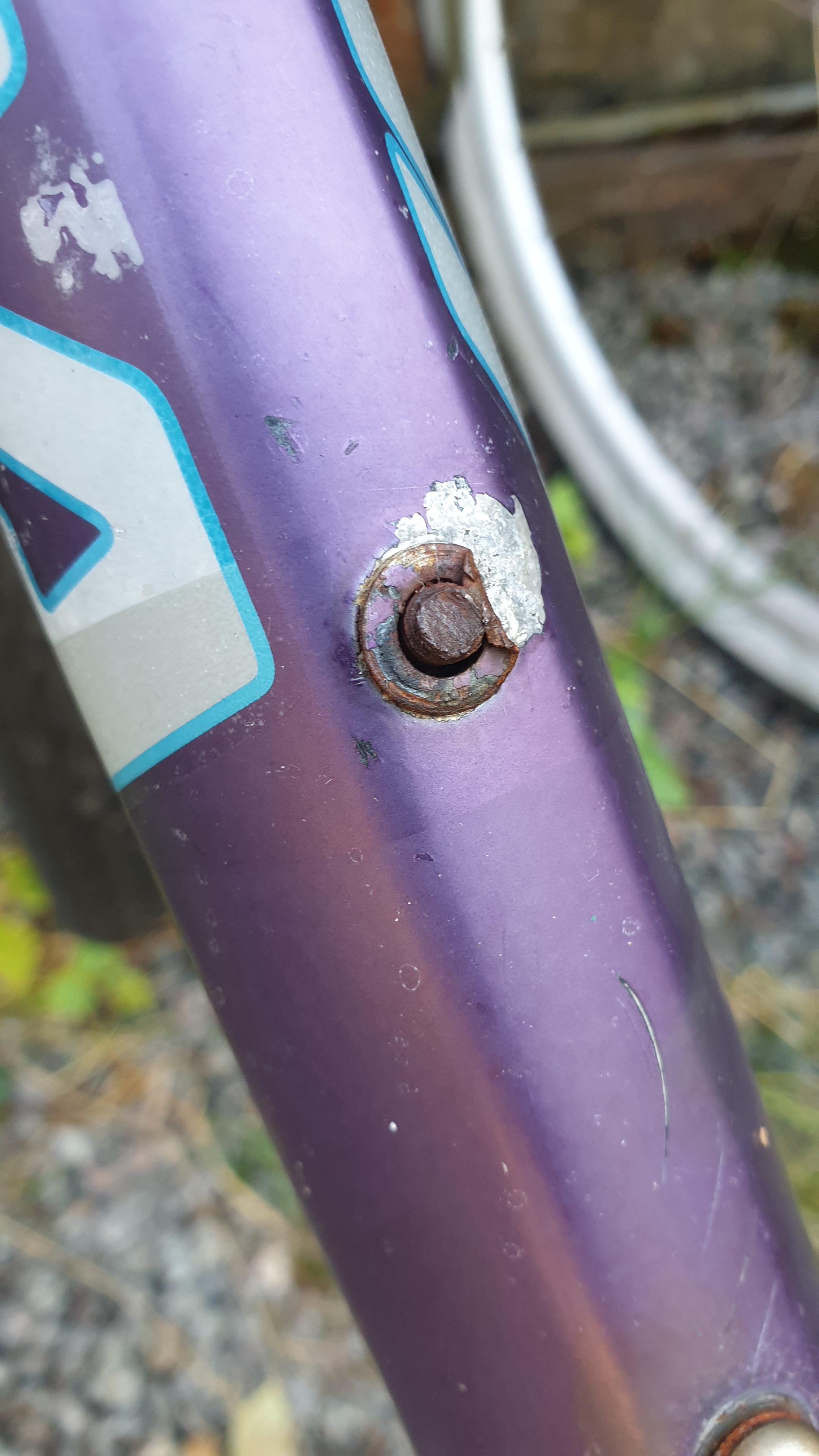 Broken bottle screw alu frame repair r/bikewrench