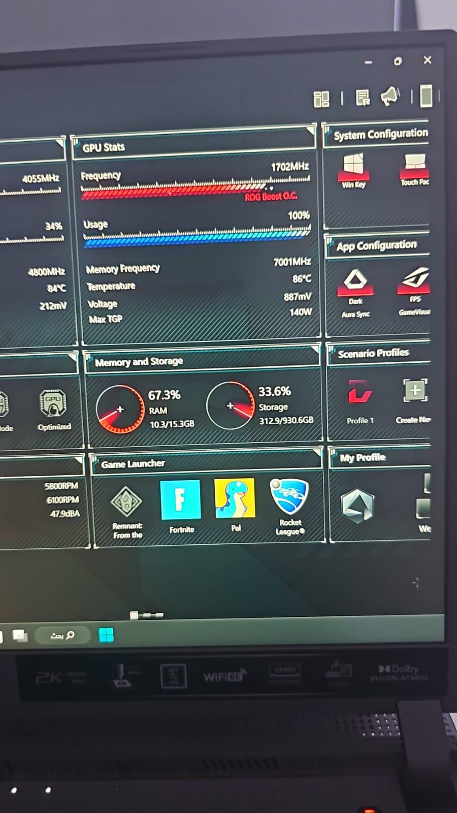 I have a question. I have an Asus Rog 15 laptop with 3060