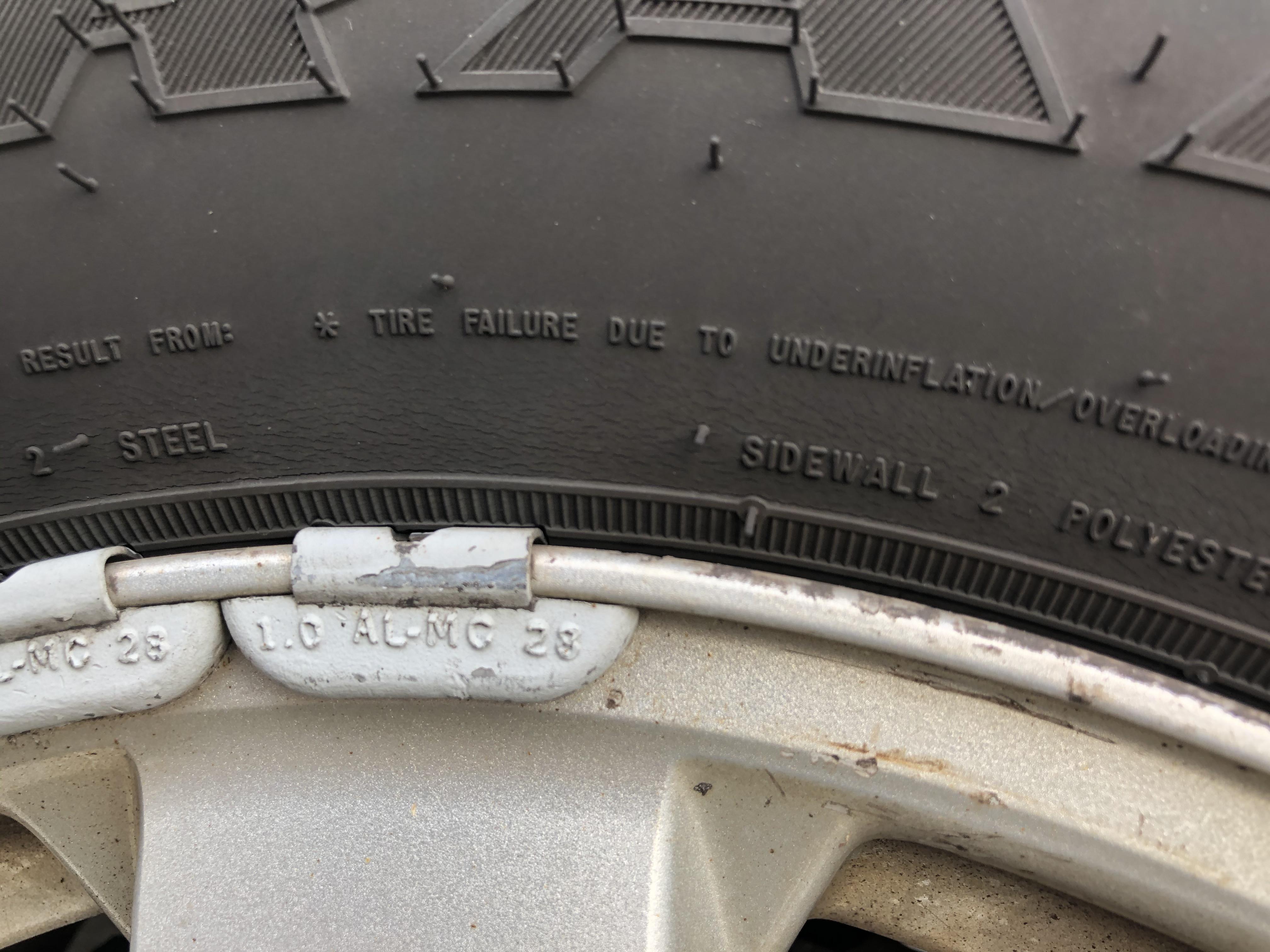 Is my tire safe to drive with the cracking around the rim? r