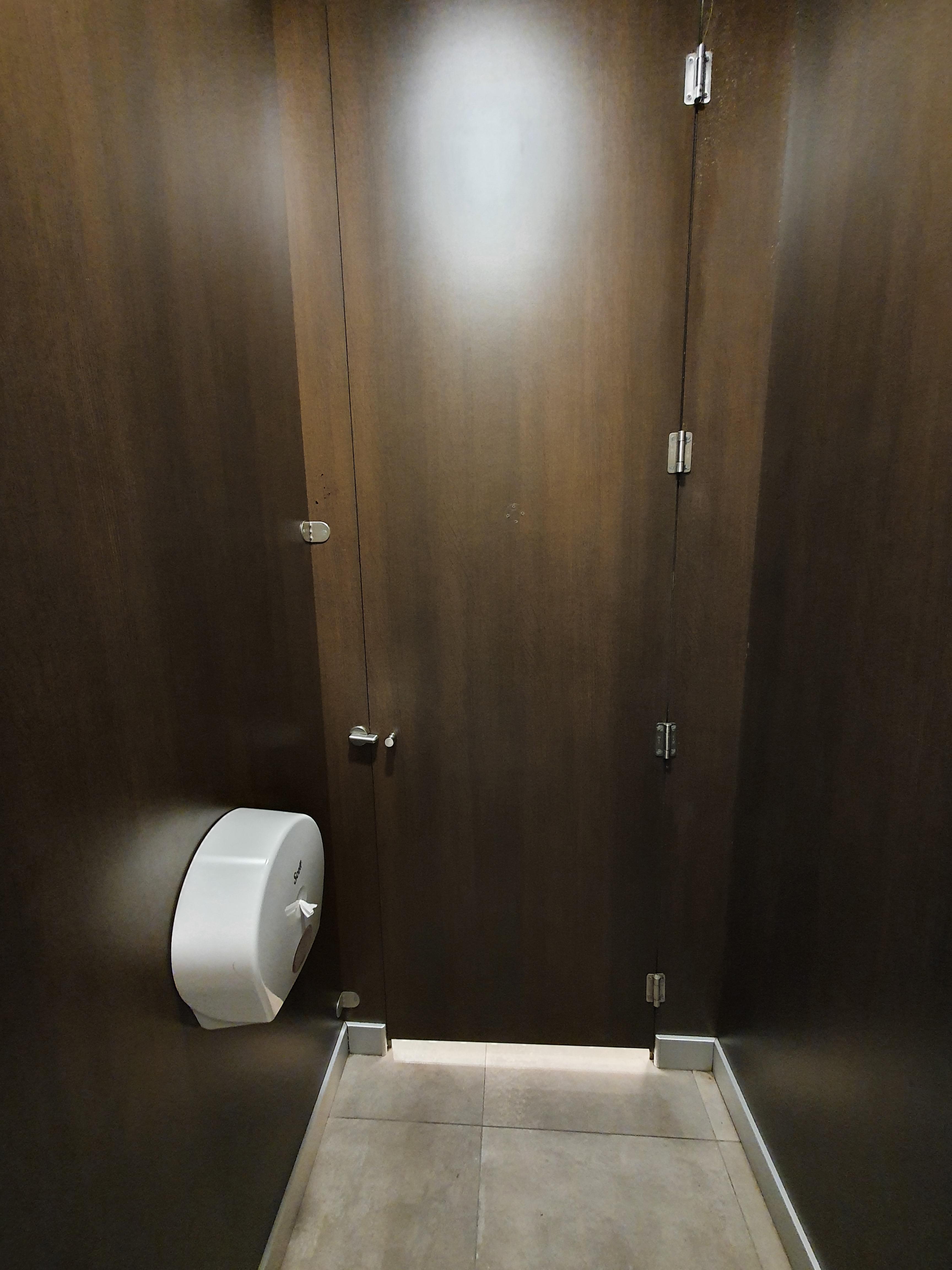 Americans are asleep, so here's a pic of a European bathroom stall door