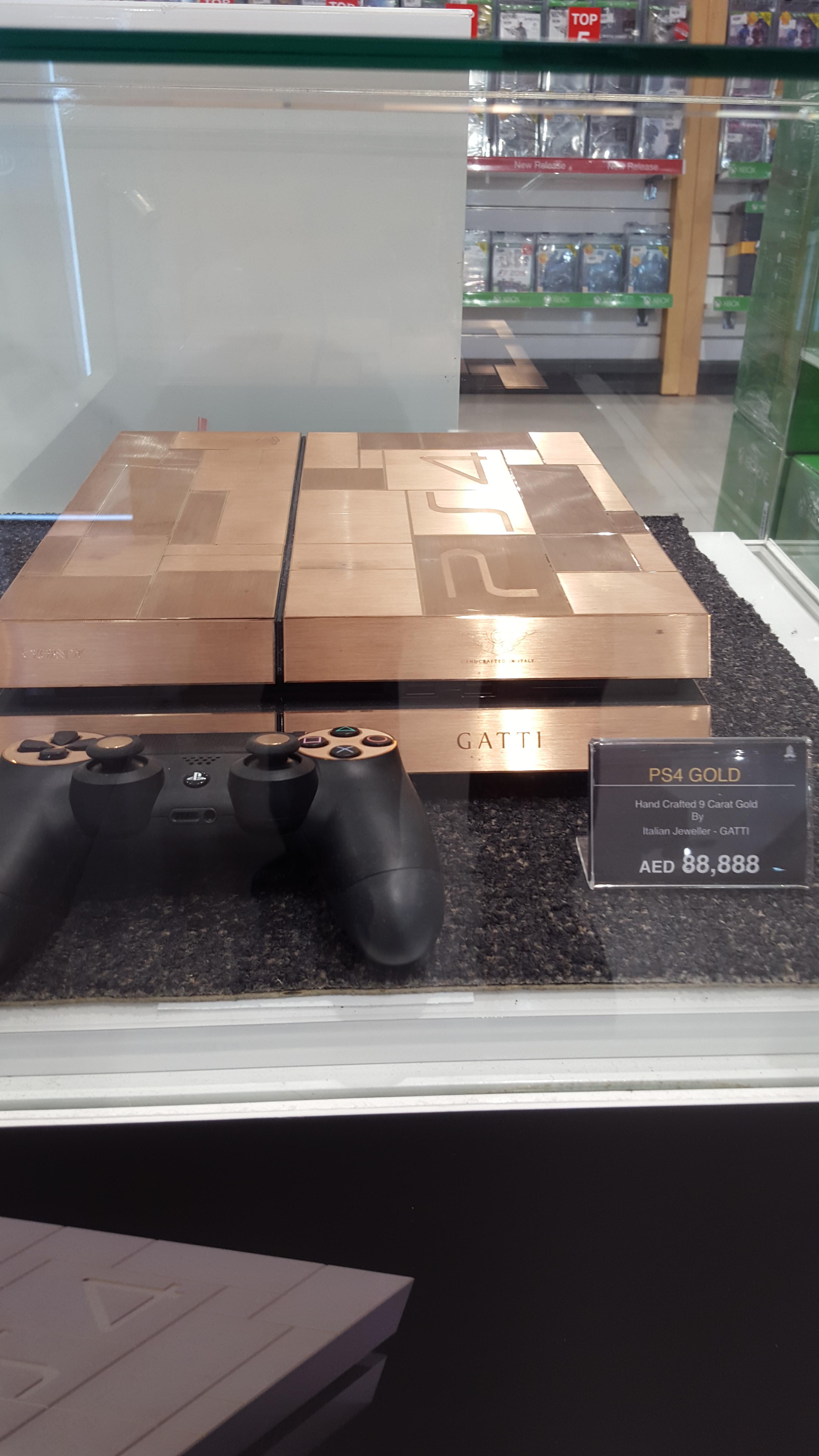 PS4 I saw for sale in Dubai. That's a serious collector's edition item