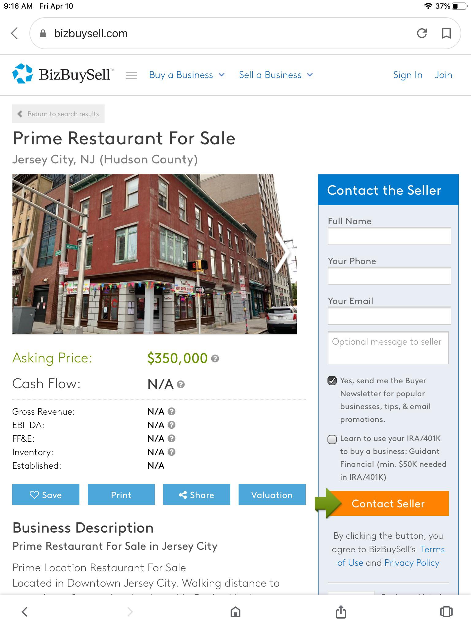 Have others seen restaurants/ cafes / gyms for sale recently? I saw