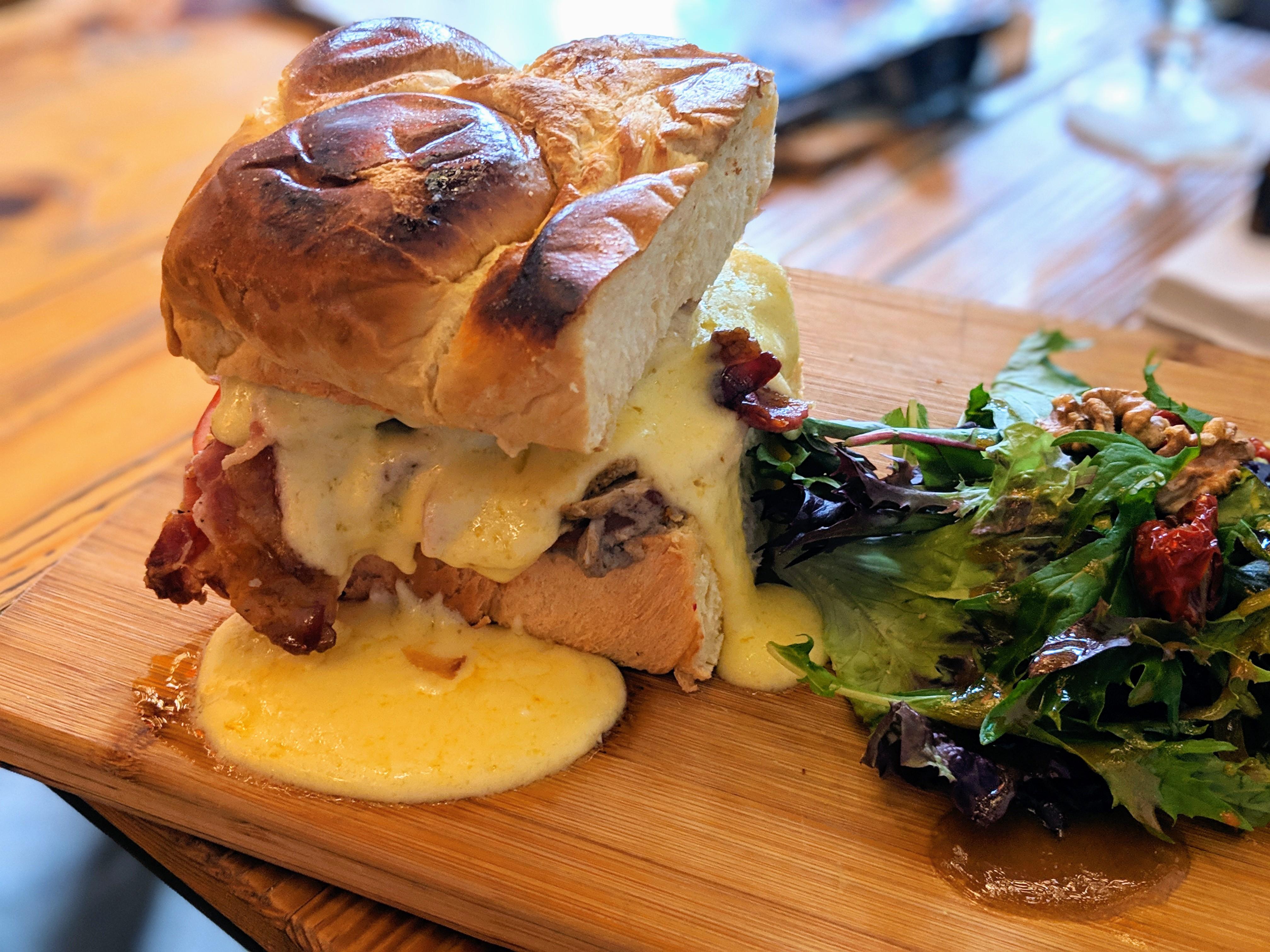 Chicken, Bacon, Mushroom, White Truffle, and Housemade Cheese Sauce on