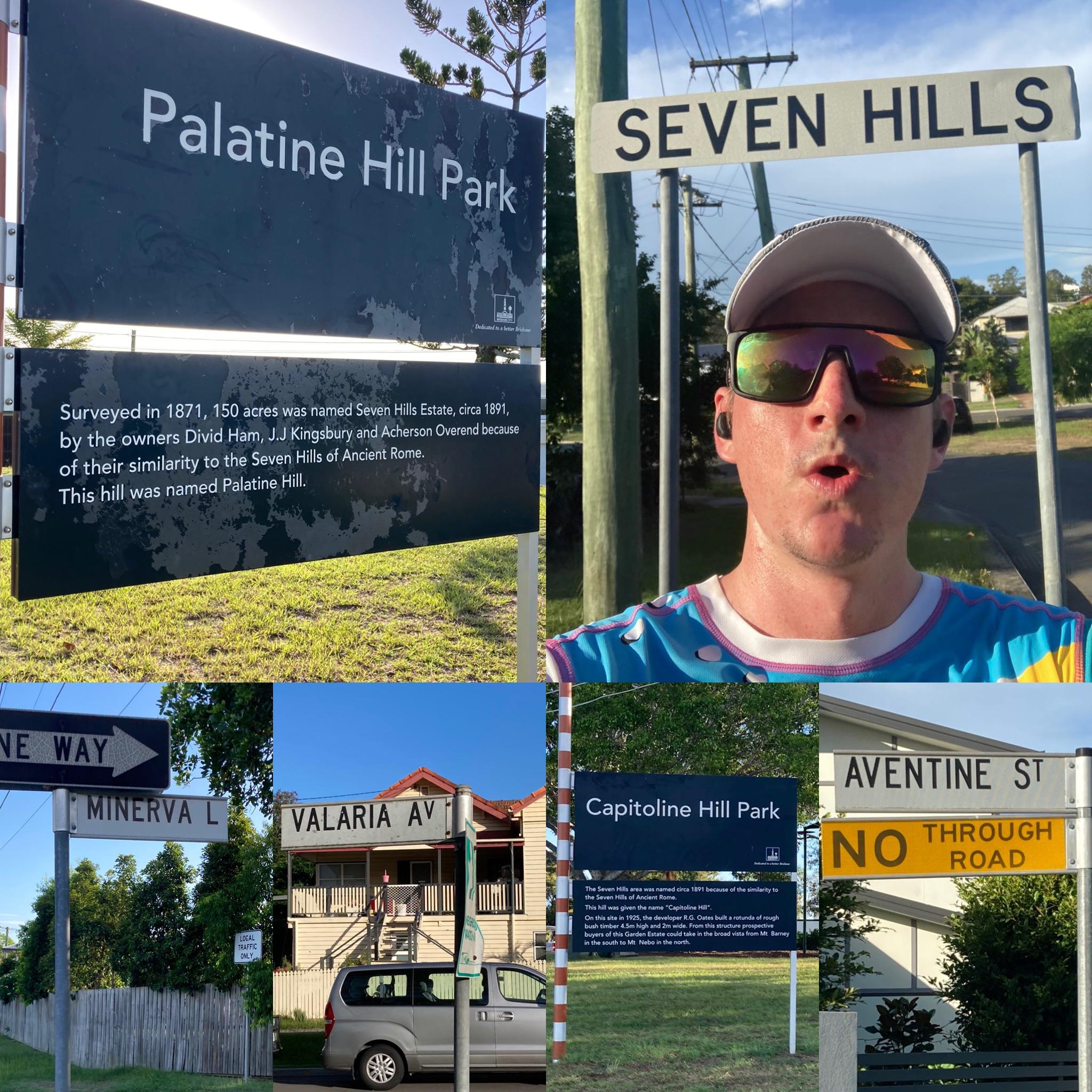 Suburb in Brisbane is named after the Seven hills of Rome. Tried to