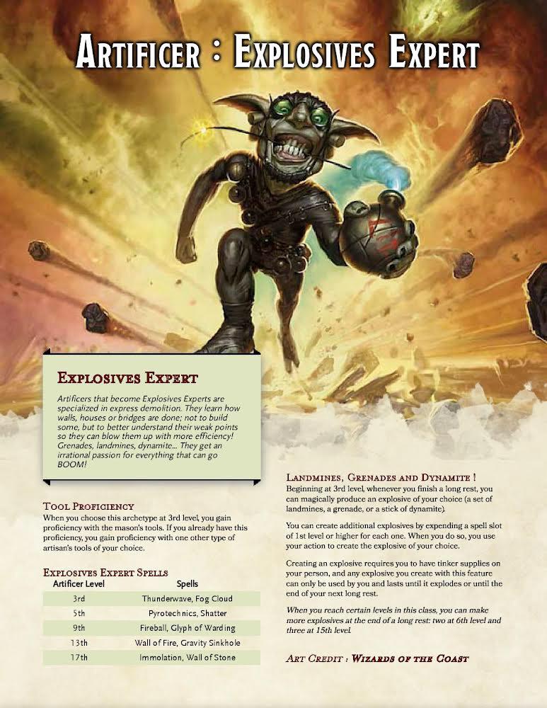 A Guide to the Artificer, the Worst Best Class of DnD 5e Pipes tgs