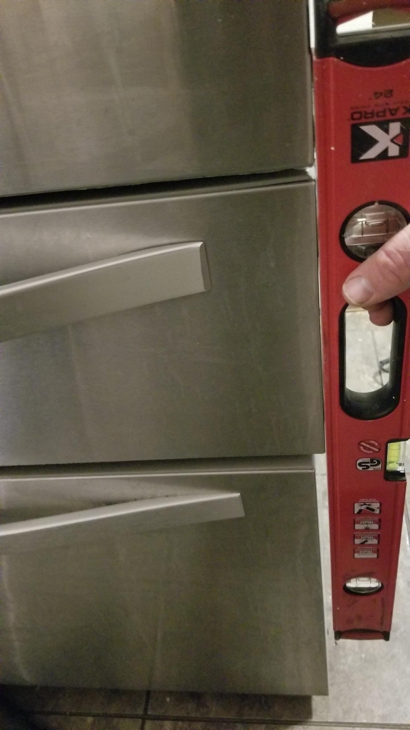 Does anyone know how to align the bottom freezer on a whirlpool fridge