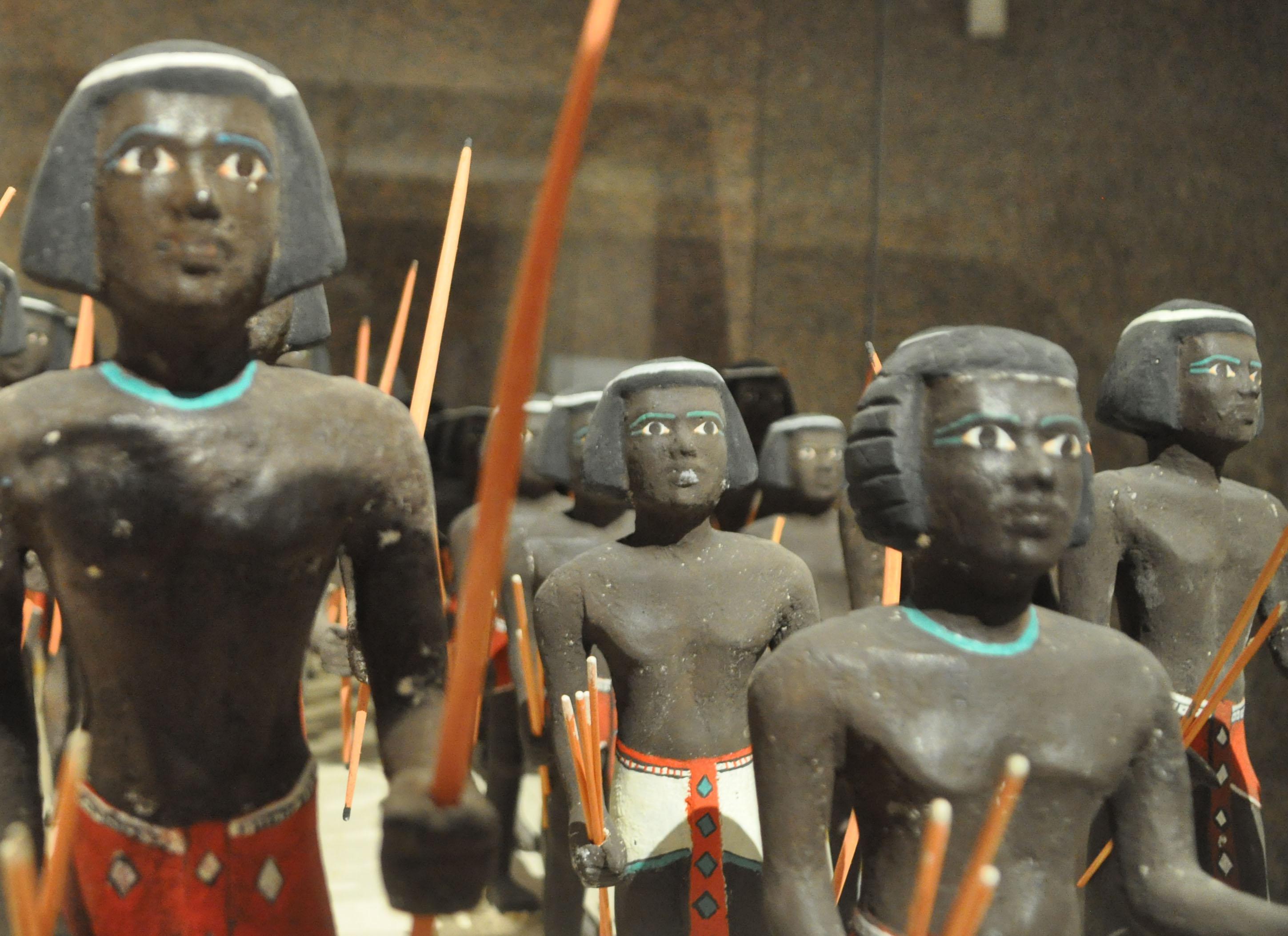 4,000yearold statuettes of Nubian warriors, from a tomb in Aswan