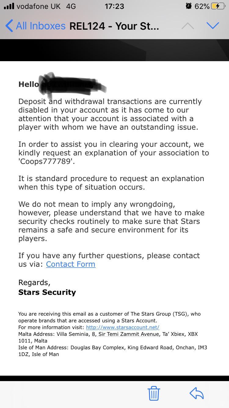 PokerStars error message details in comments r/poker