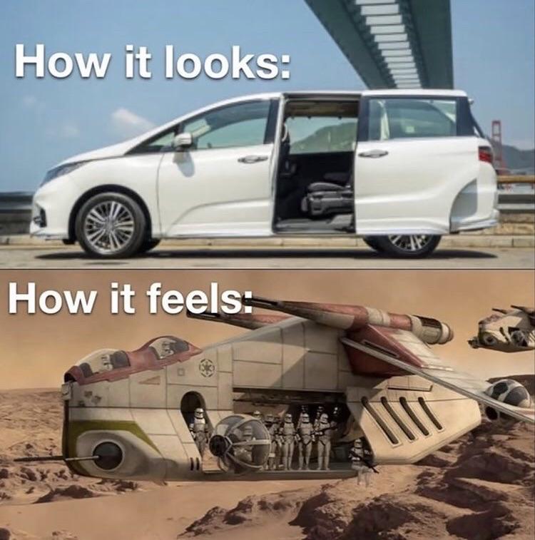 I Wish My Mom Had A Minivan Because My Dad Would Let Us Drive Around With The Doors Open. : R/Memes