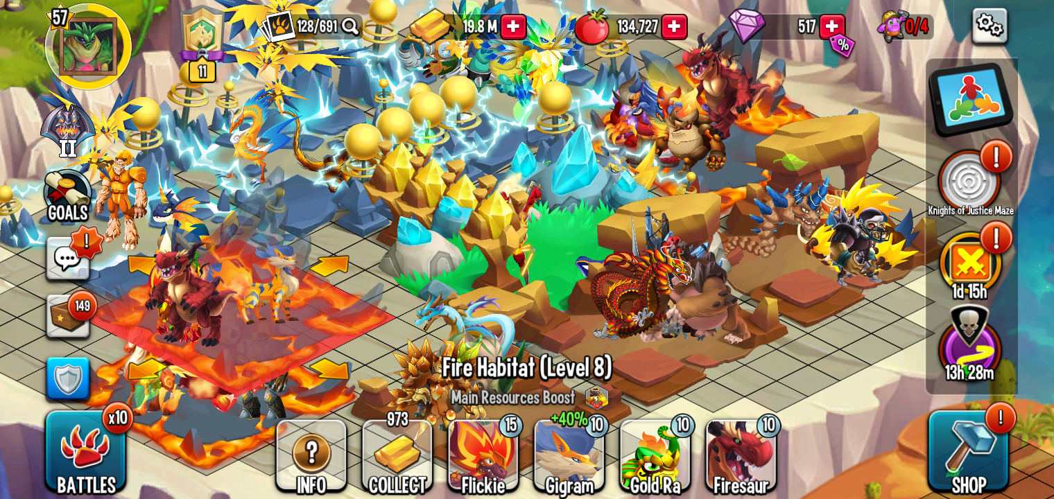 My earth booster is inside my legendary habitat r/MonsterLegends