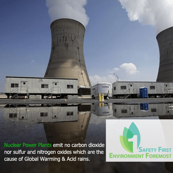 NuclearFacts Nuclear Power Plants emit no carbon dioxide nor sulfur