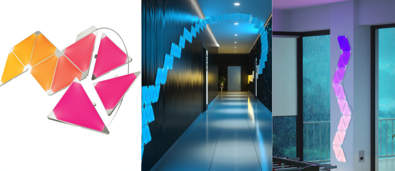 These color changing wall panel lights that you can fit together and