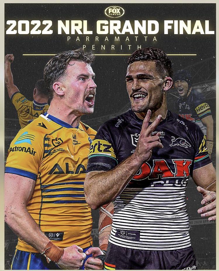 The 2022 NRL Grand Final will be between the Parramatta Eels and the