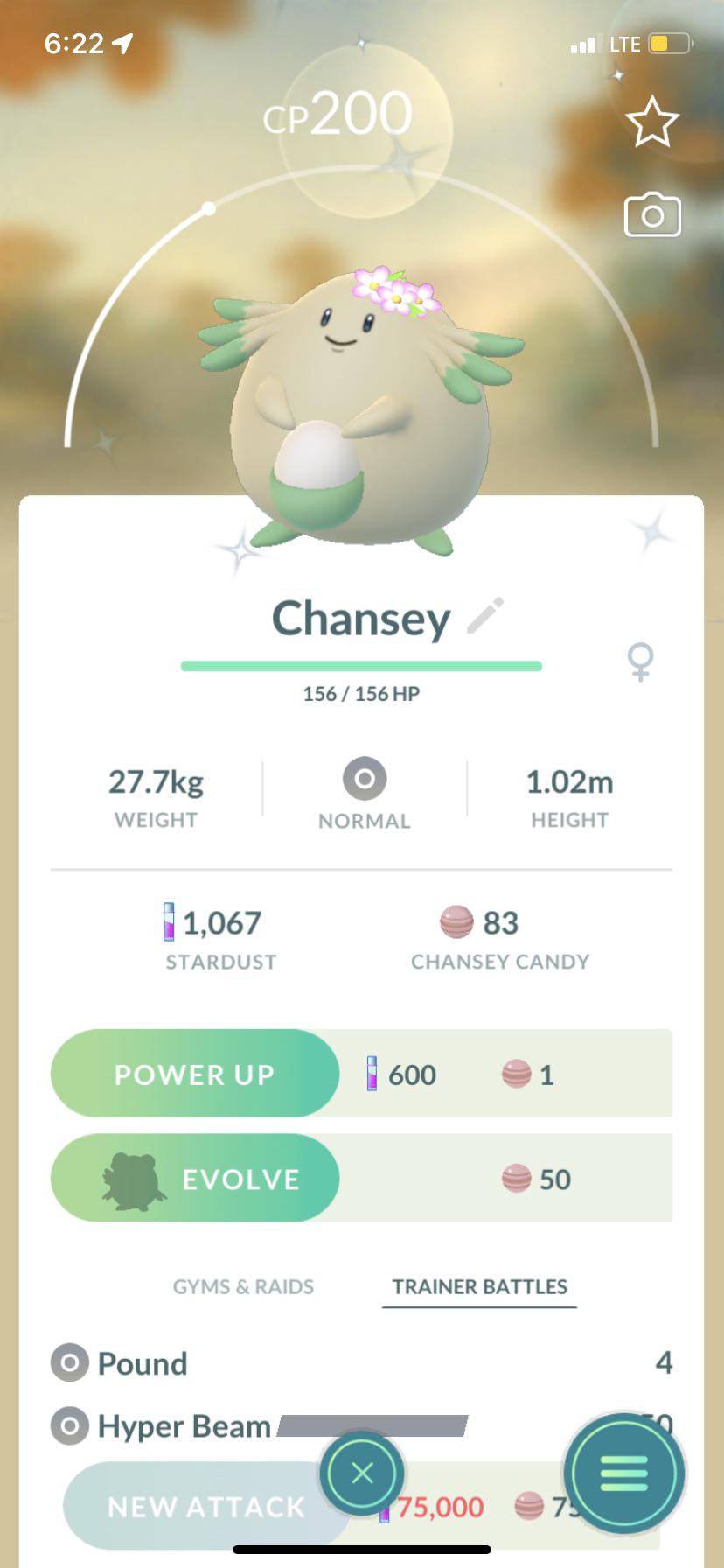 Got a shiny flower crown Chansey ) r/pokemongo