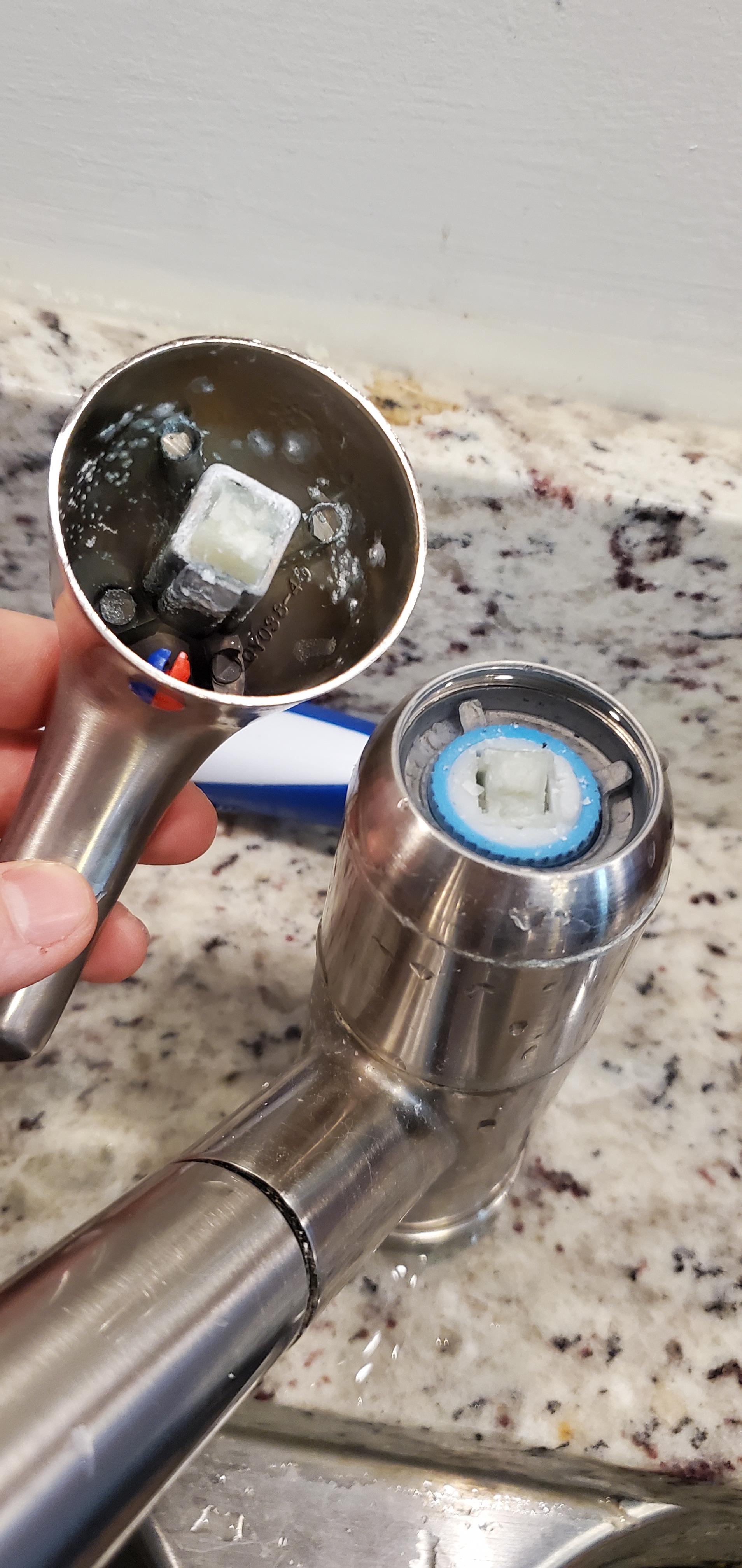 Kitchen sink handle snapped off, need some input please! The brand is