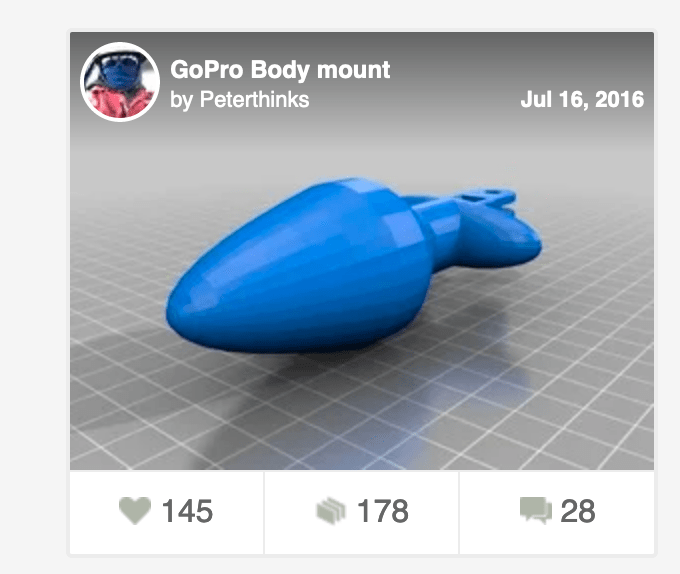 Came across this gopro mount on thingiverse... ಠ_ಠ r/functionalprint
