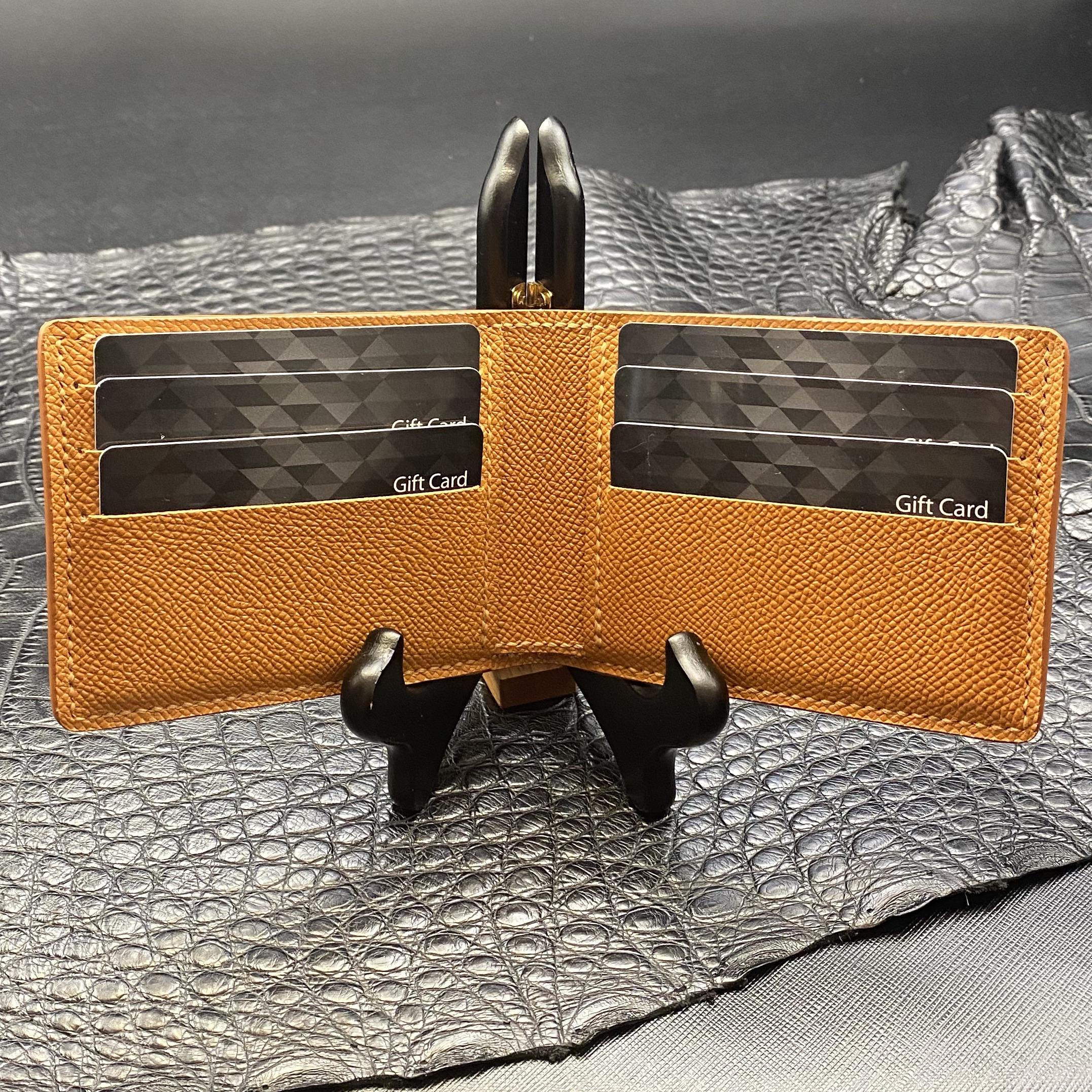 My new handmade wallet in caramel epsom calfskin r/Leathercraft