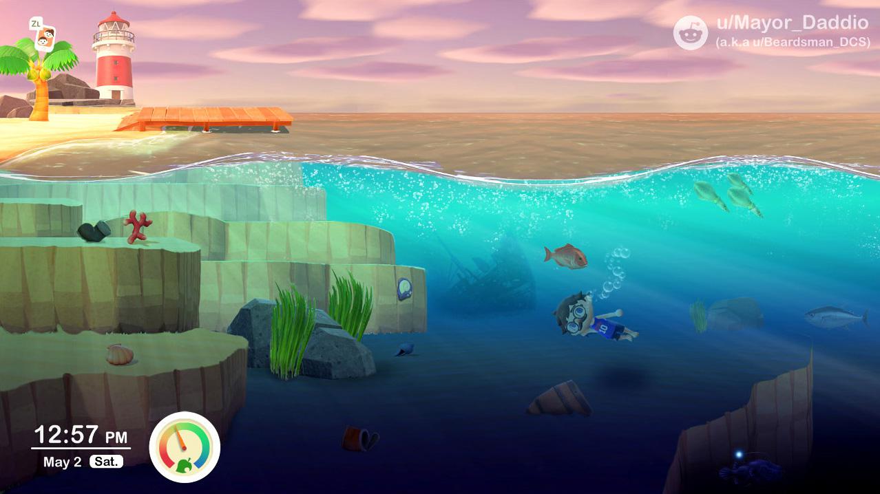 ACNH Under the Sea Update (Concept) r/AnimalCrossing