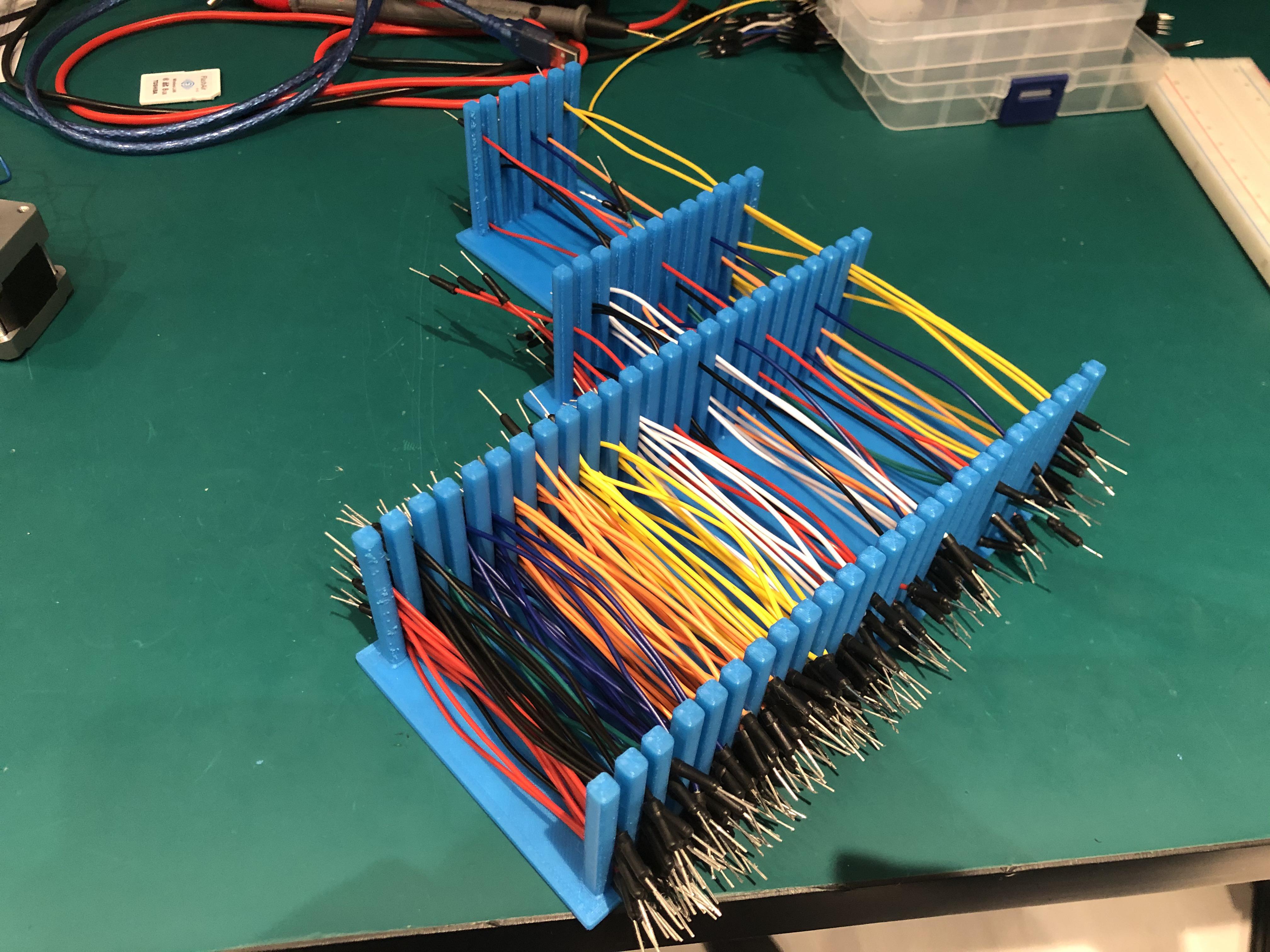 Custom 3D printed jumper wire organizer r/electronics
