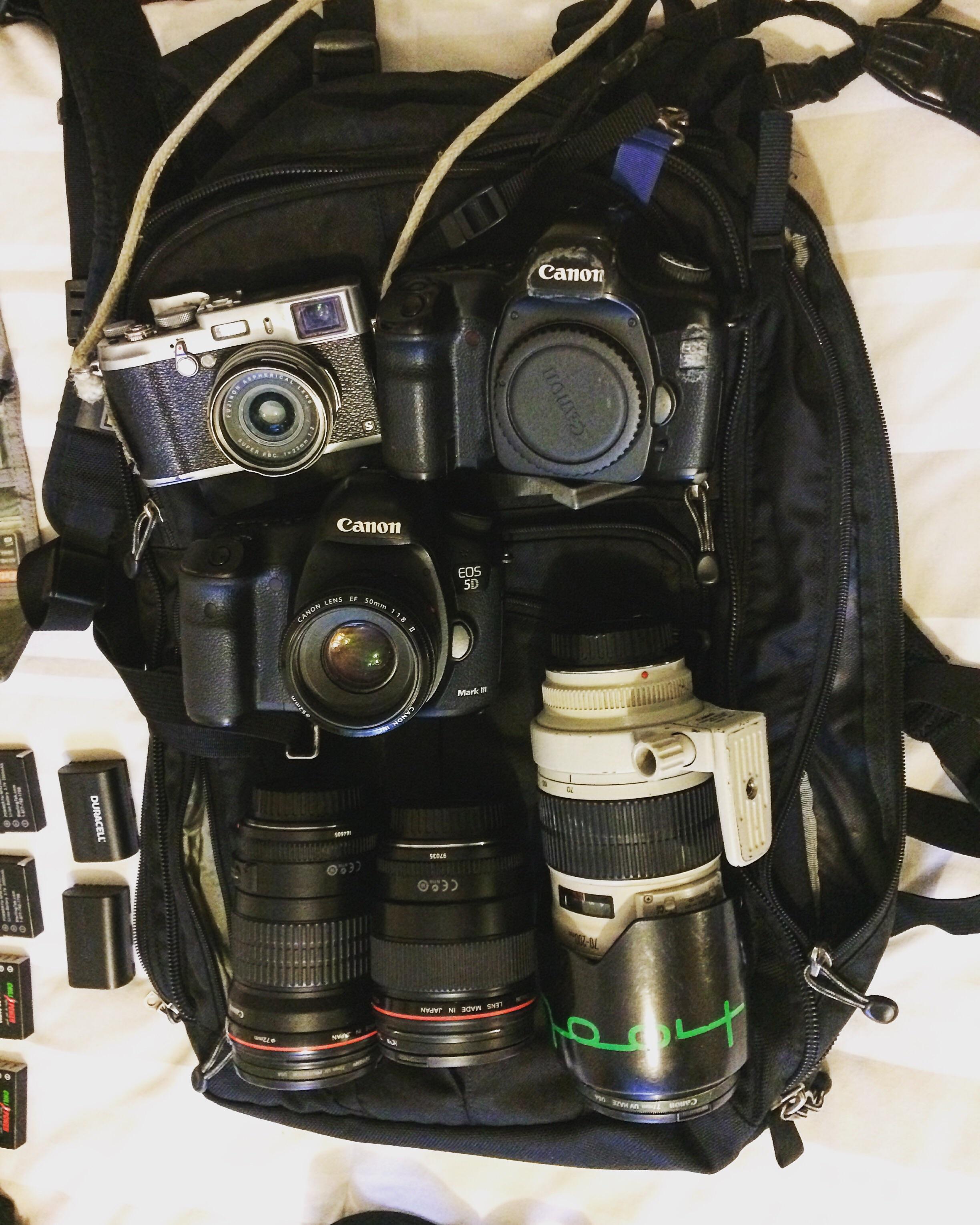 Travel gear. Ready for the Caucuses. r/canon