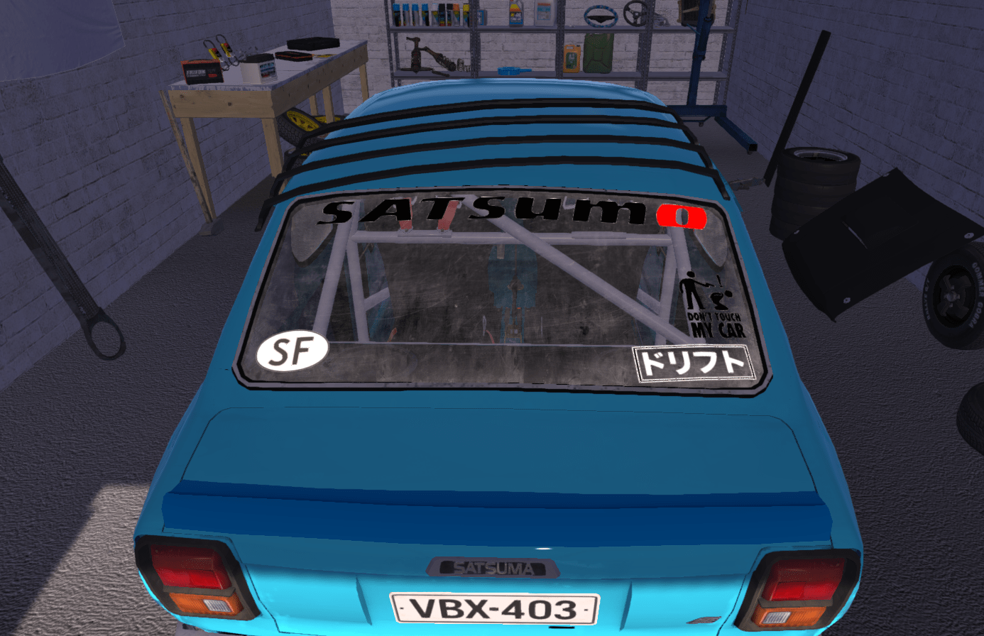 got bored of the default rear window so i made the satsuma into an off