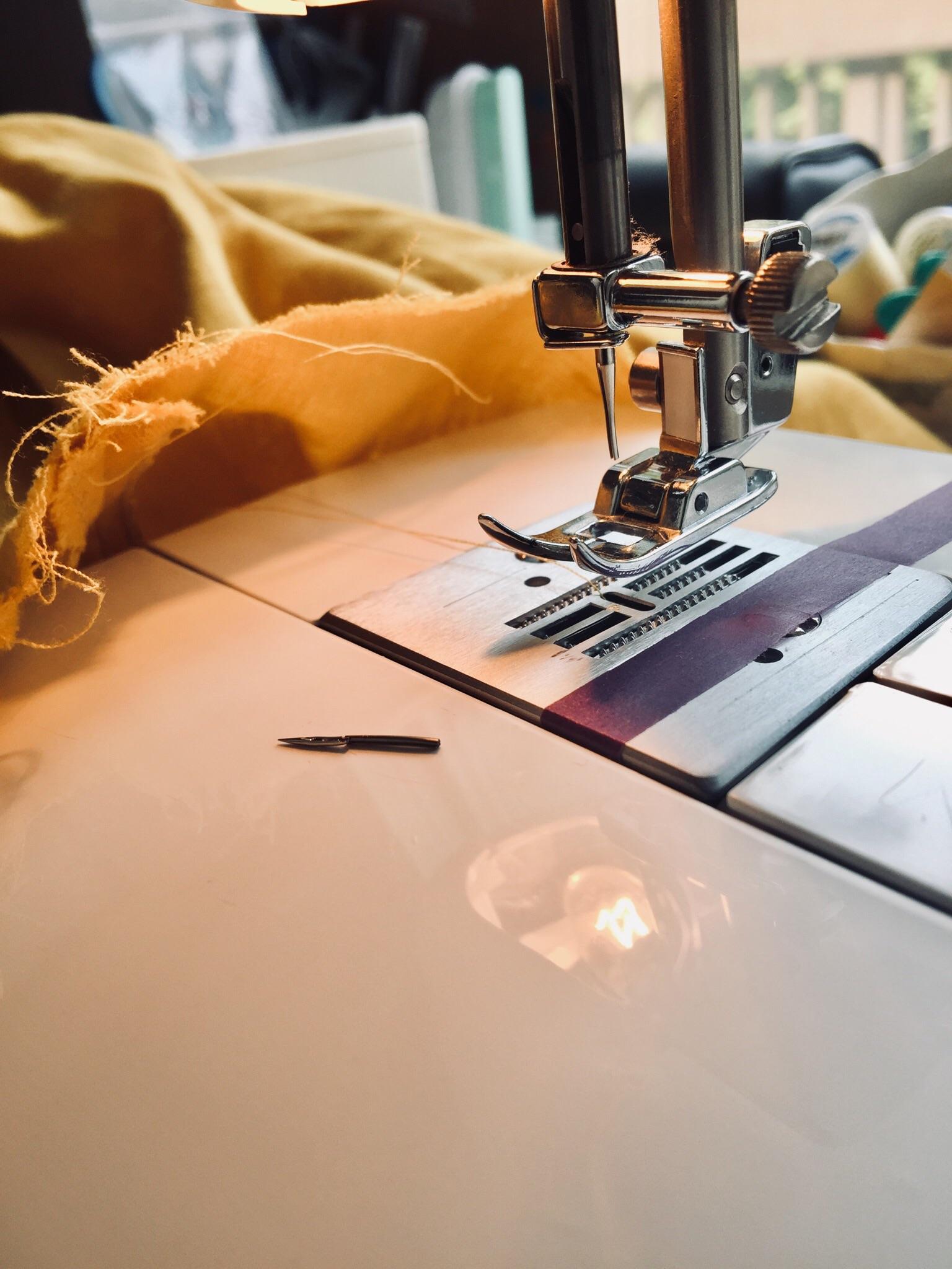 Today I broke my first needle after a year of sewing. I have no idea