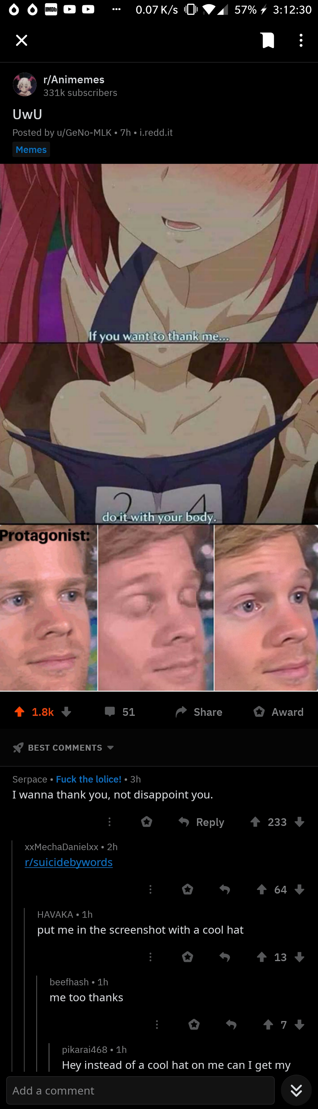 When your waifu wants to be disappointed suicidebywords