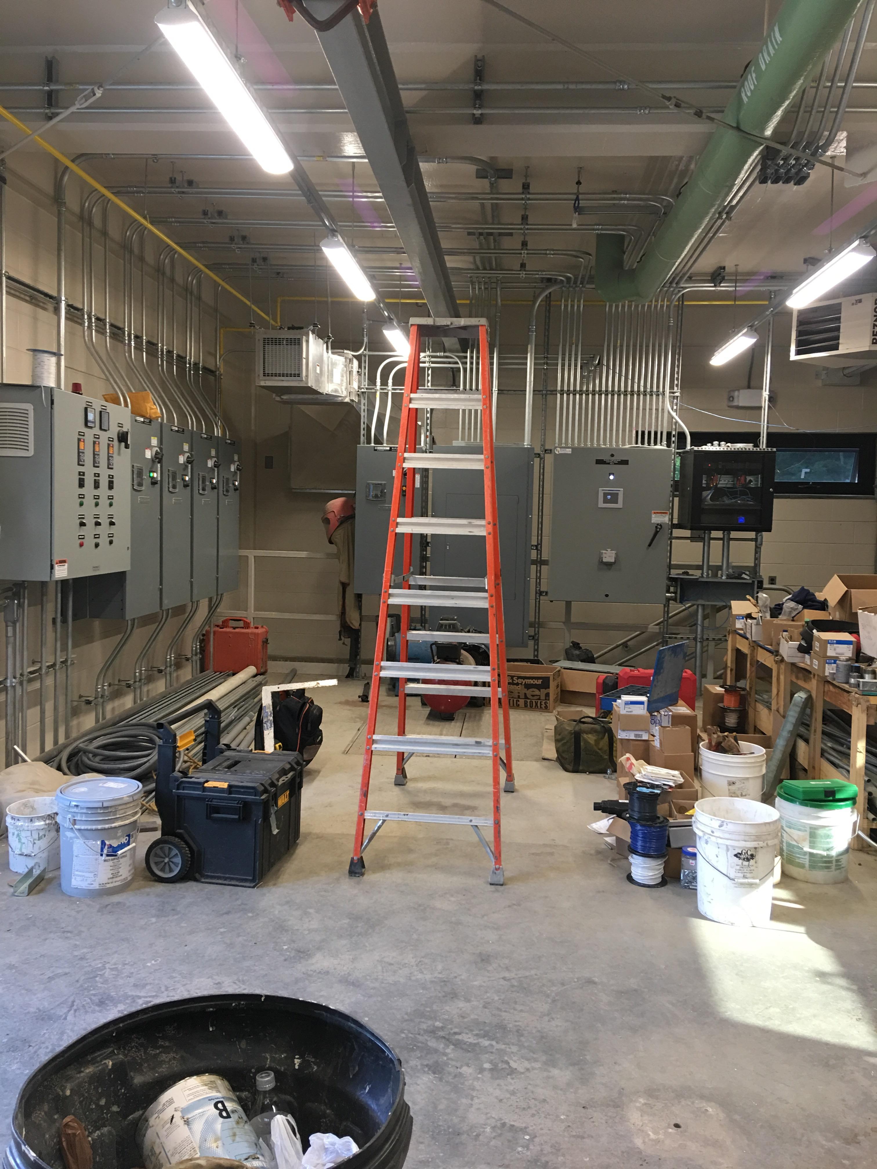 One of 5 electric rooms. 4th year apprentice the plant guys are very