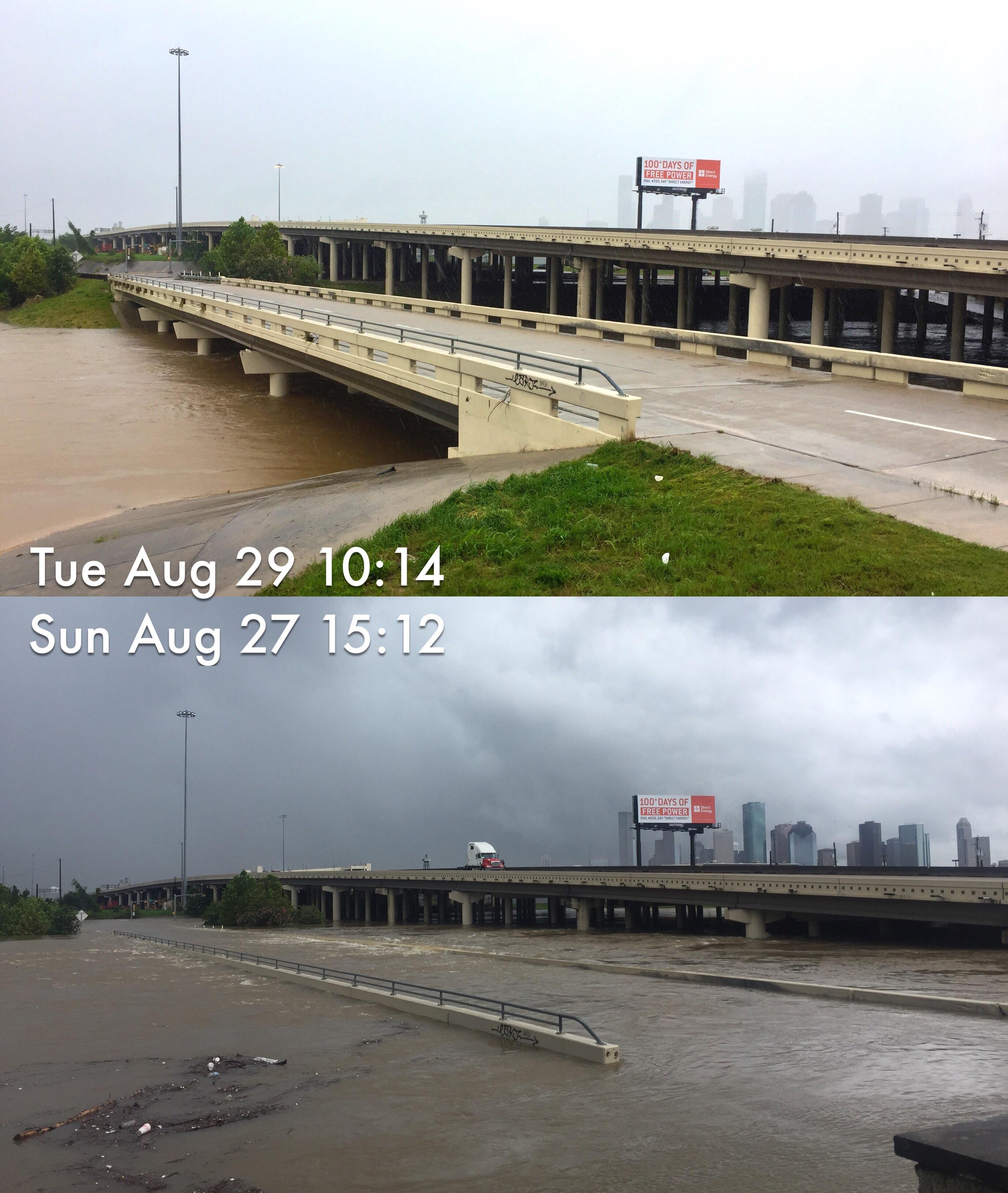 [Update White Oak Bayou] Despite the relentless rain, continues