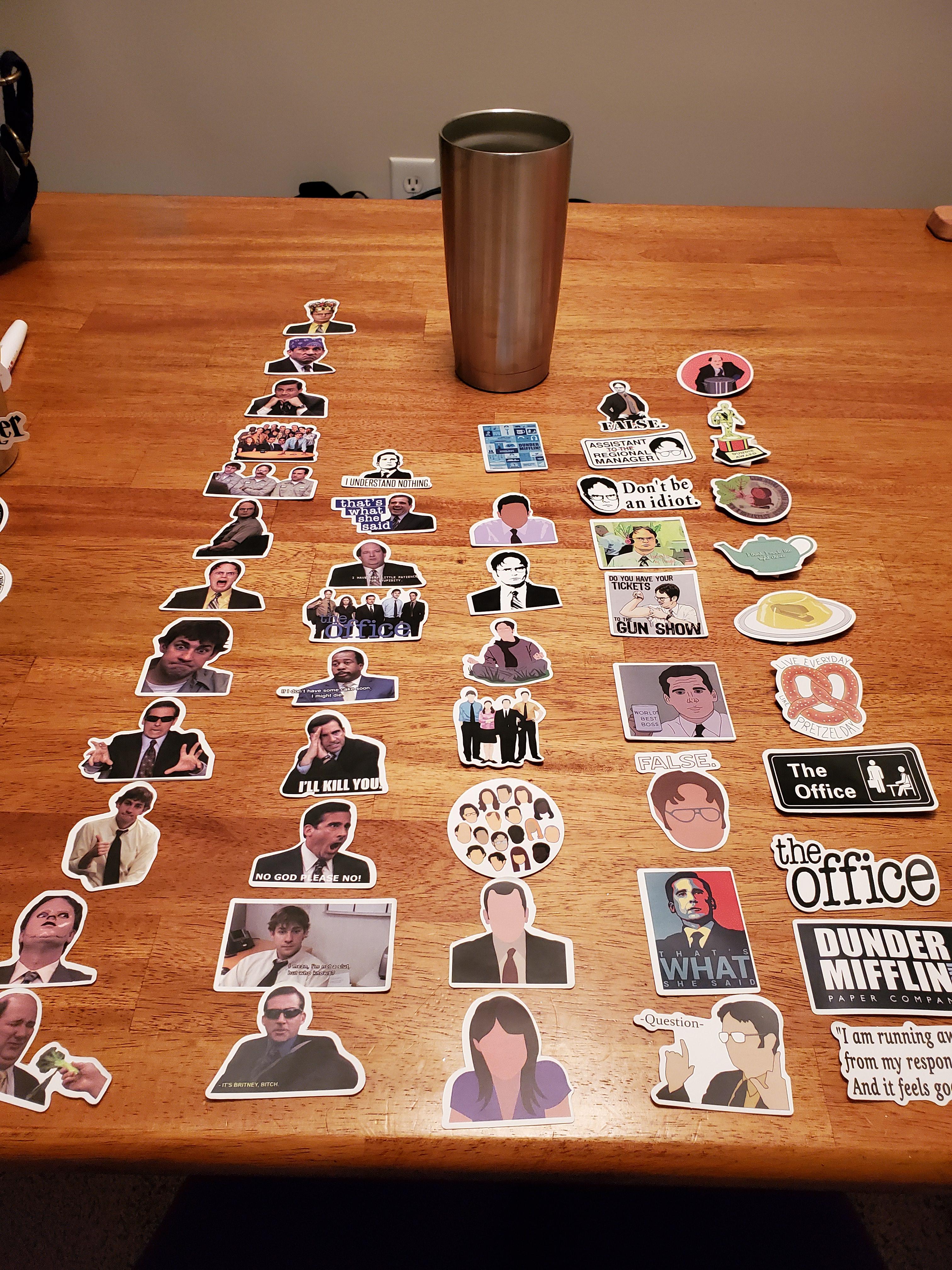 Custom Tumbler I ordered a plain tumblers and waterproof stickers