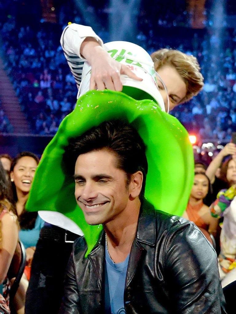 PsBattle John Stamos getting slimed