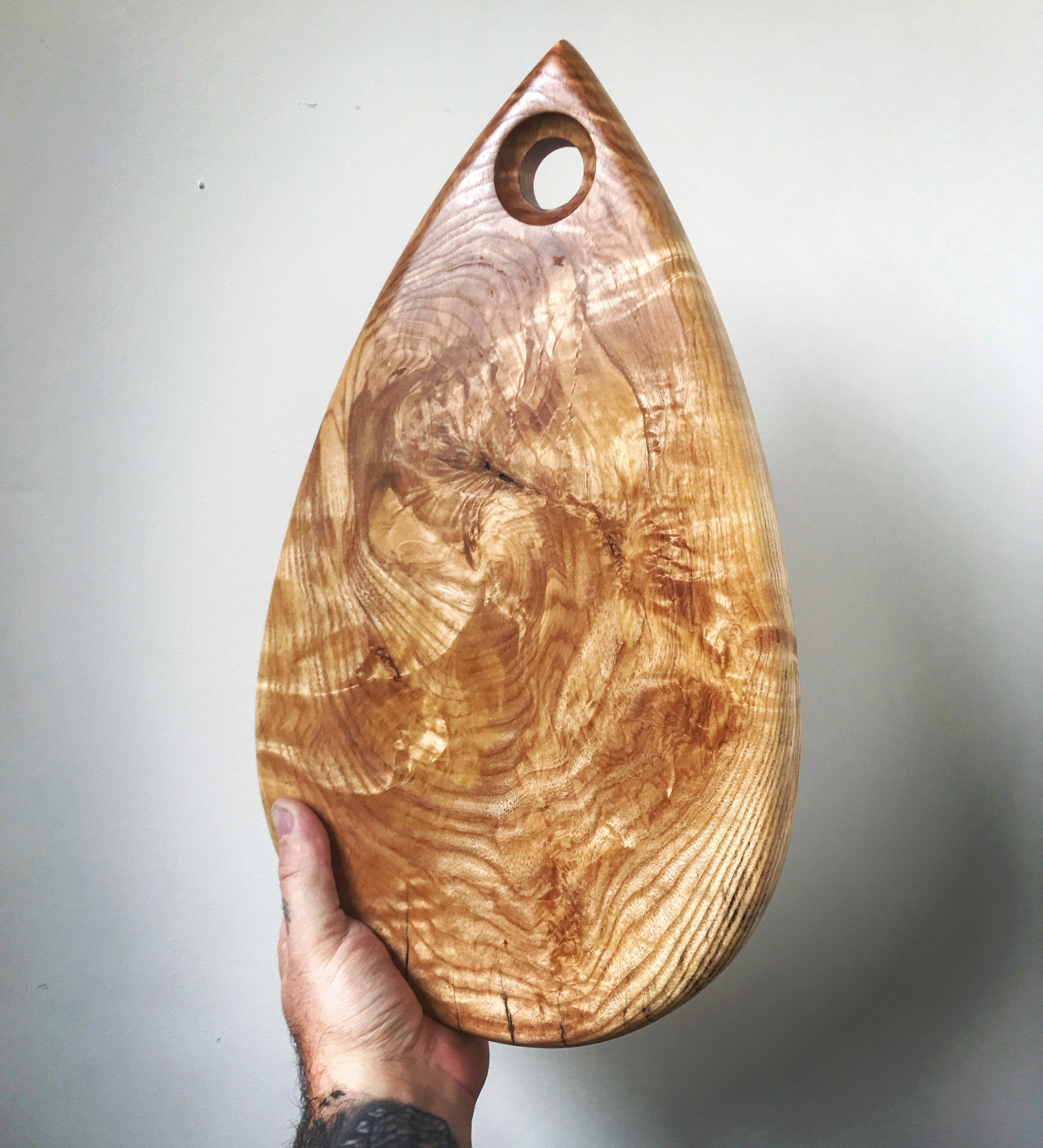 Highly figured Ash cutting board r/woodworking