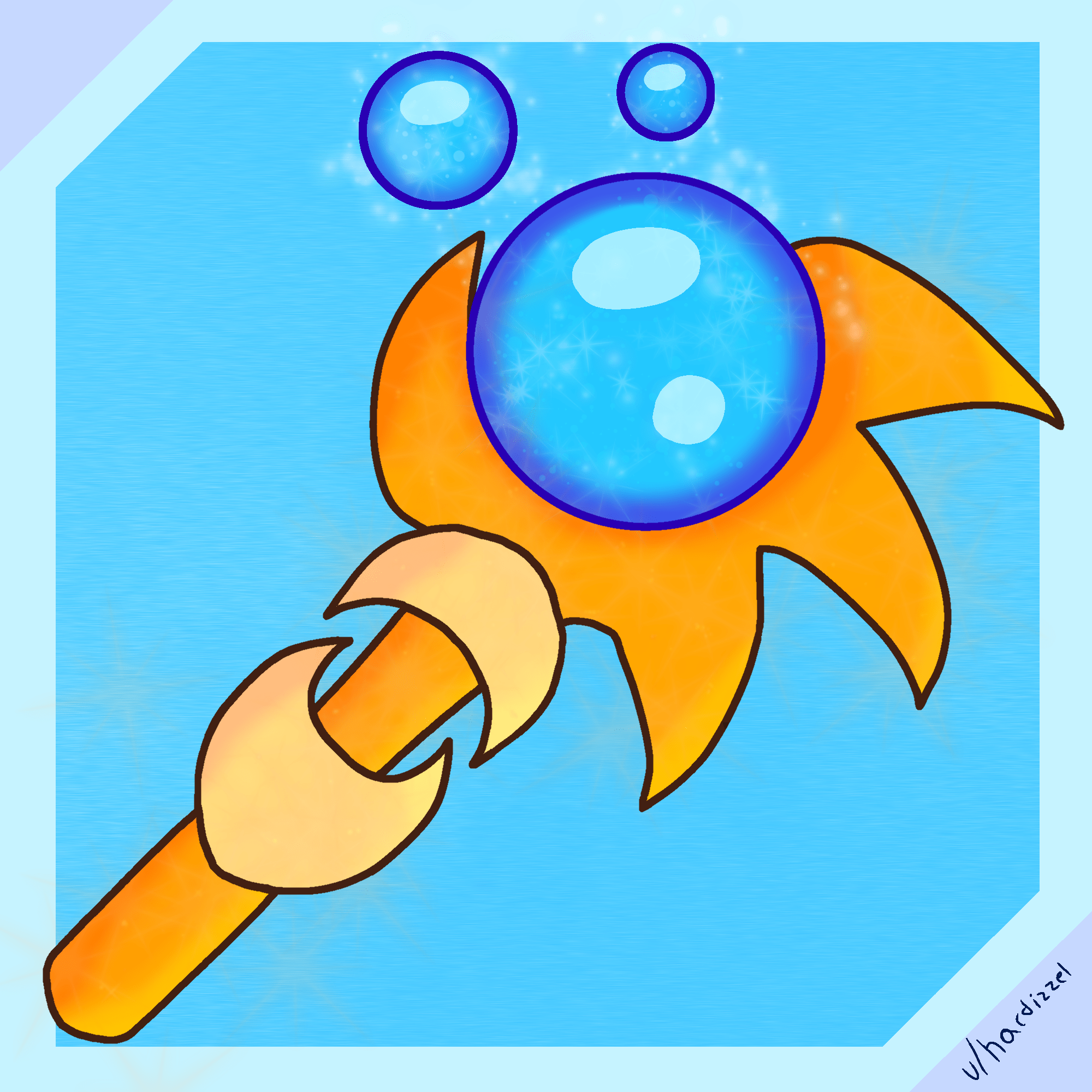 Drew the stardust dragon staff r/Terraria