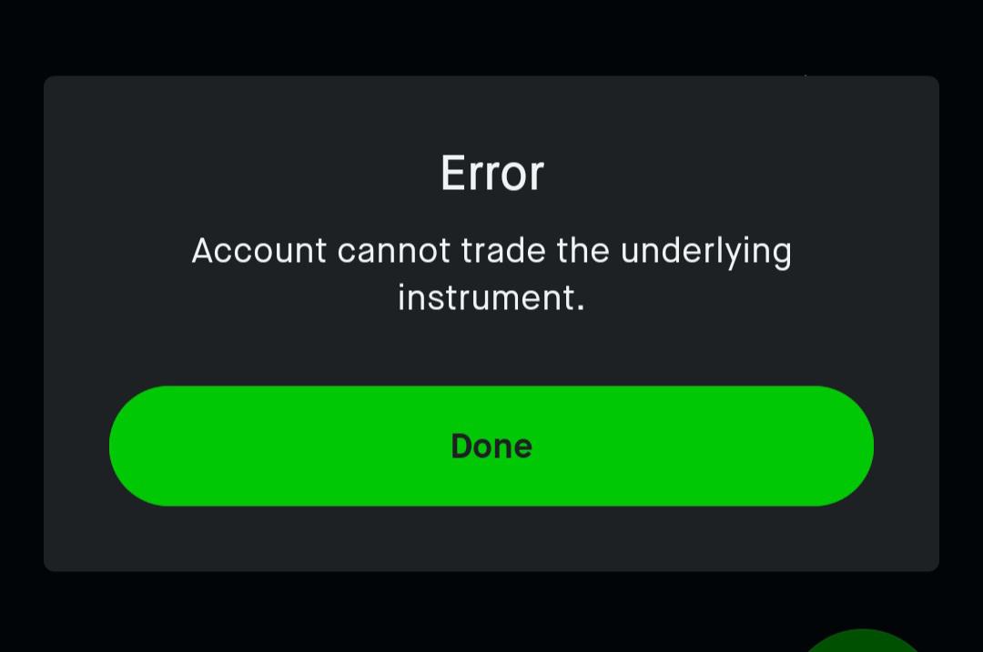 Error message explanations? It isnt a day Trade and this happened on