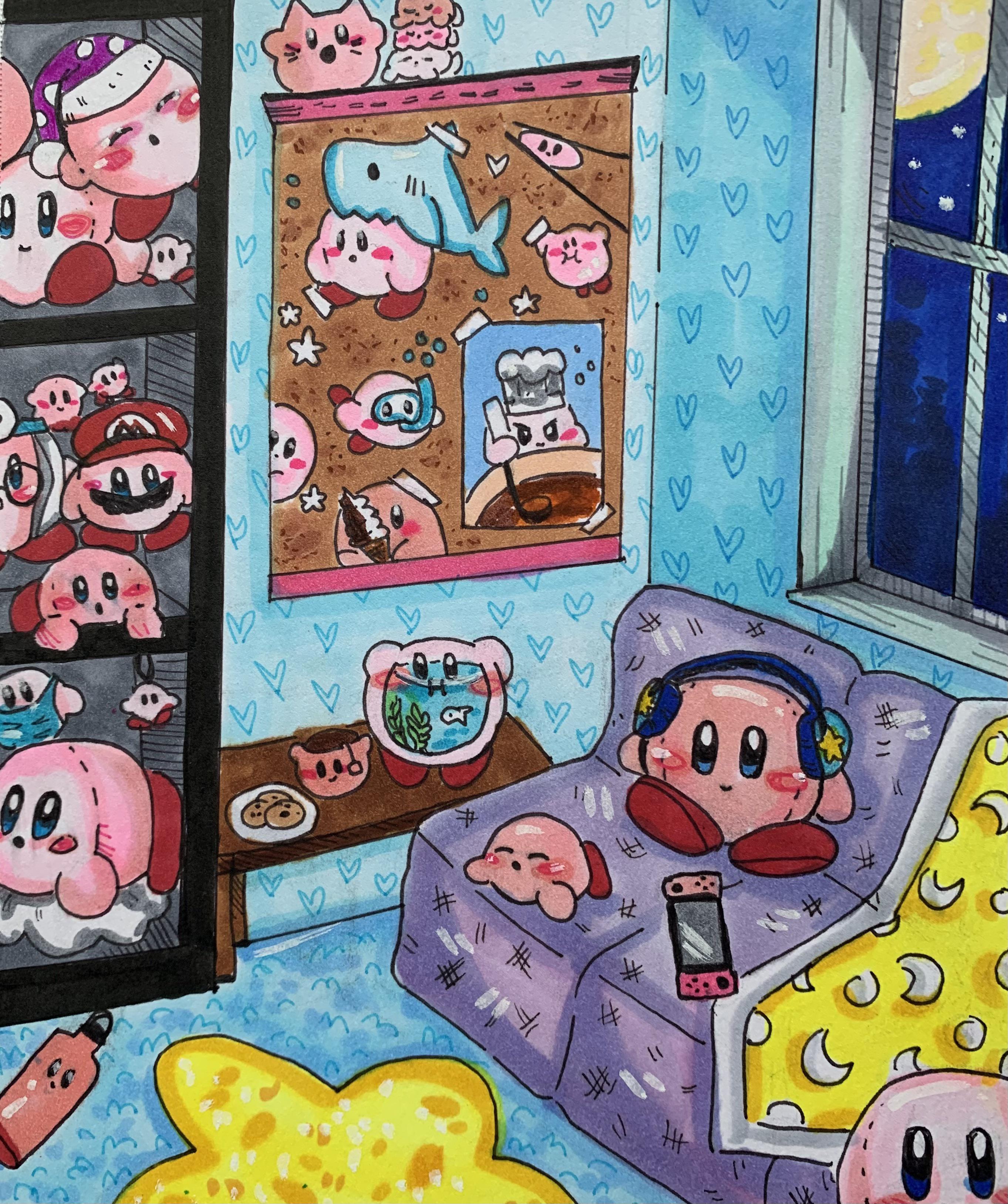 Kirby Room, art by me ) r/Kirby