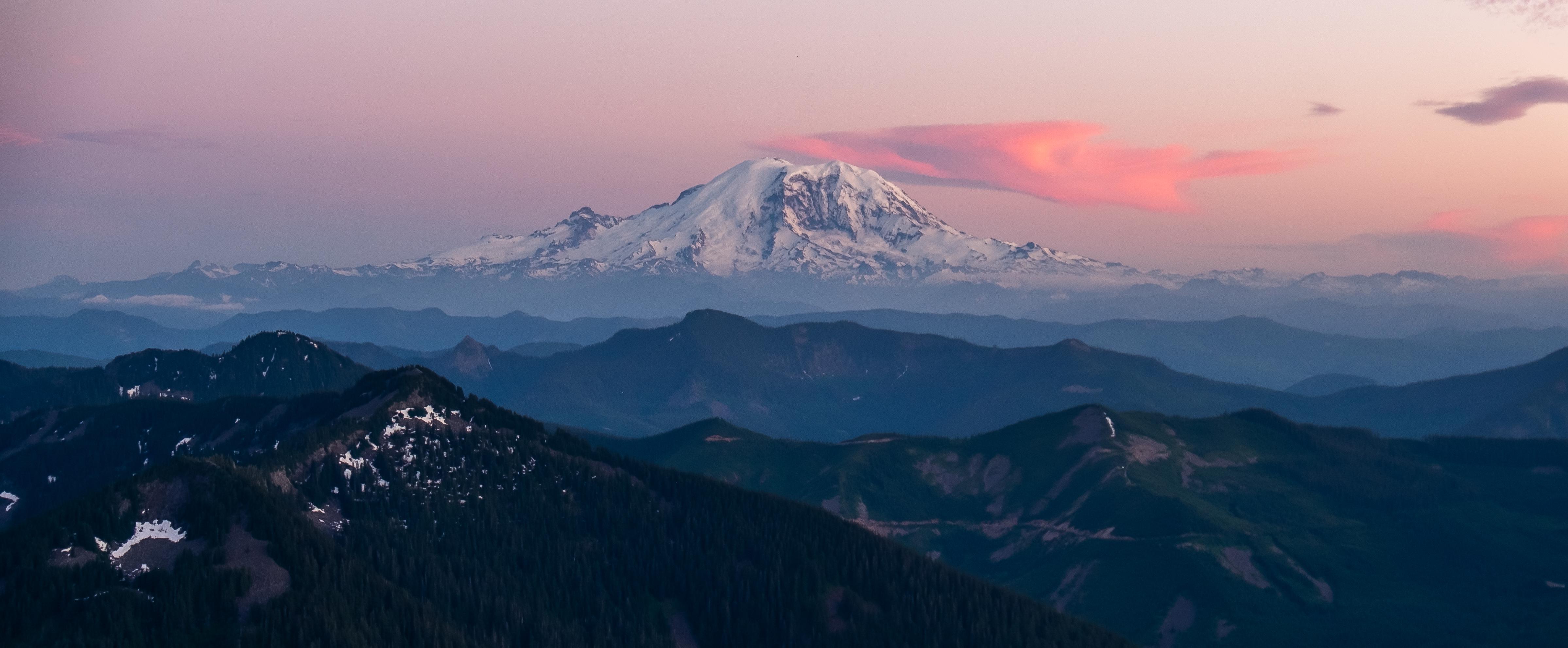 Rainier from granite mountain lookout Washington