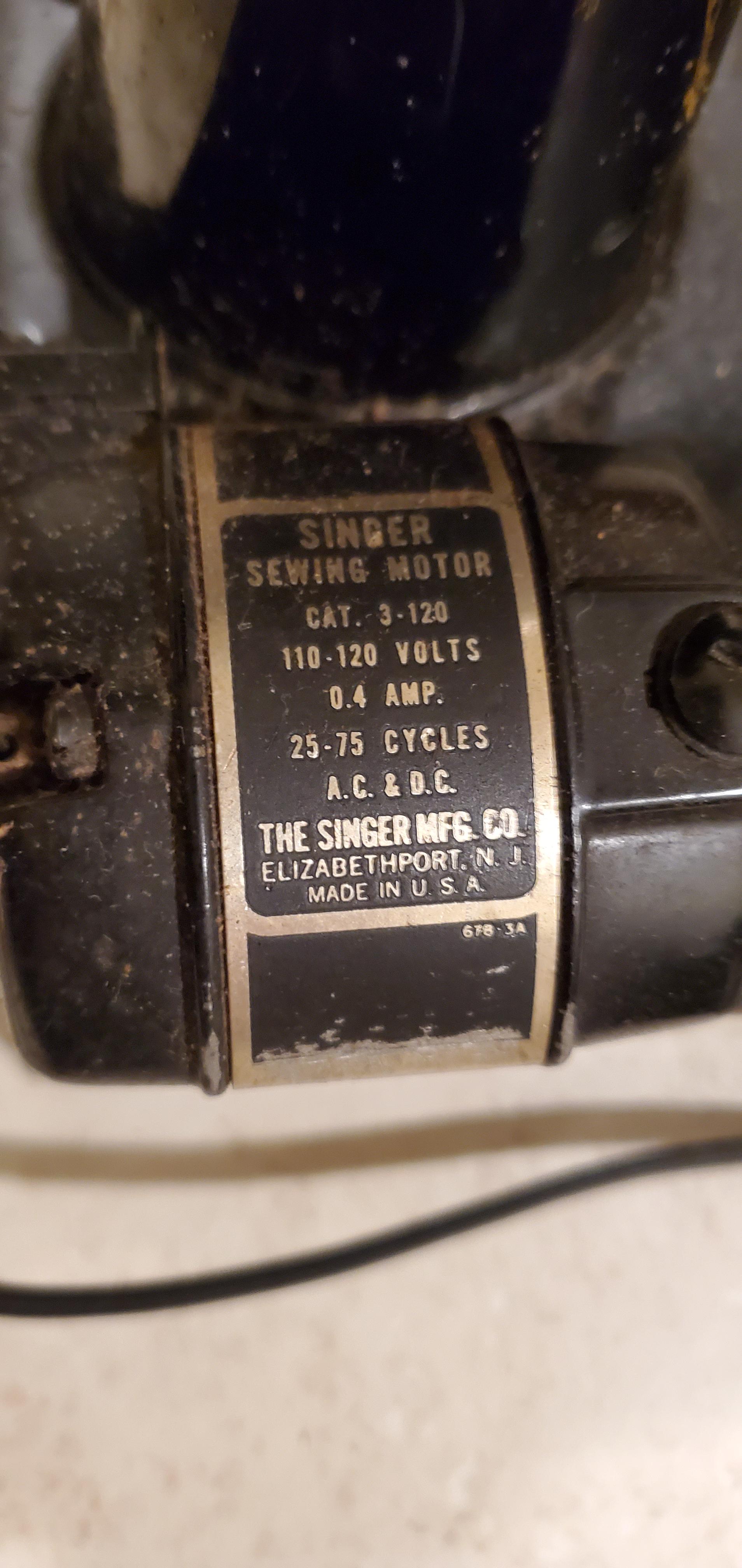 Repairing an old Singer, the pedal capacitor acts weird vintagesewing