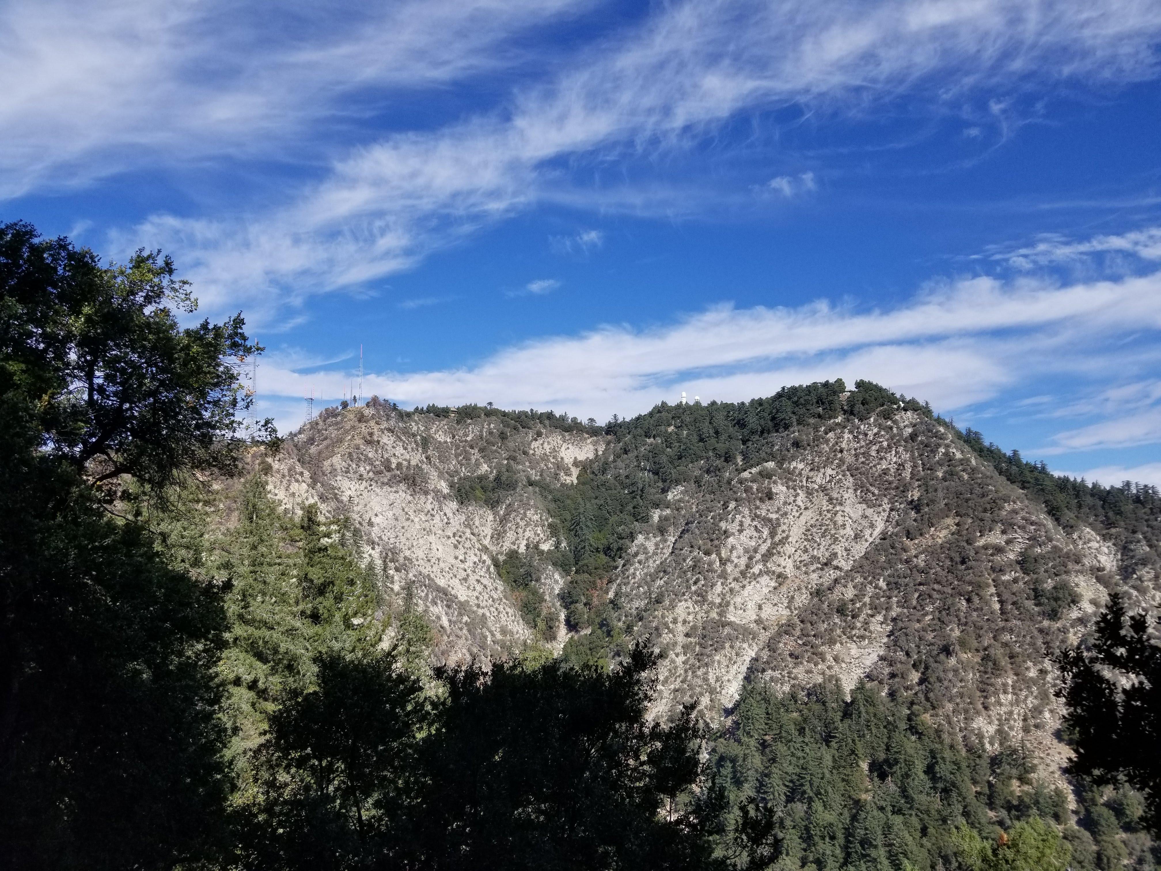 Hiked to Mt. Wilson from Sierra Madre via the Mt. Wilson Trail today