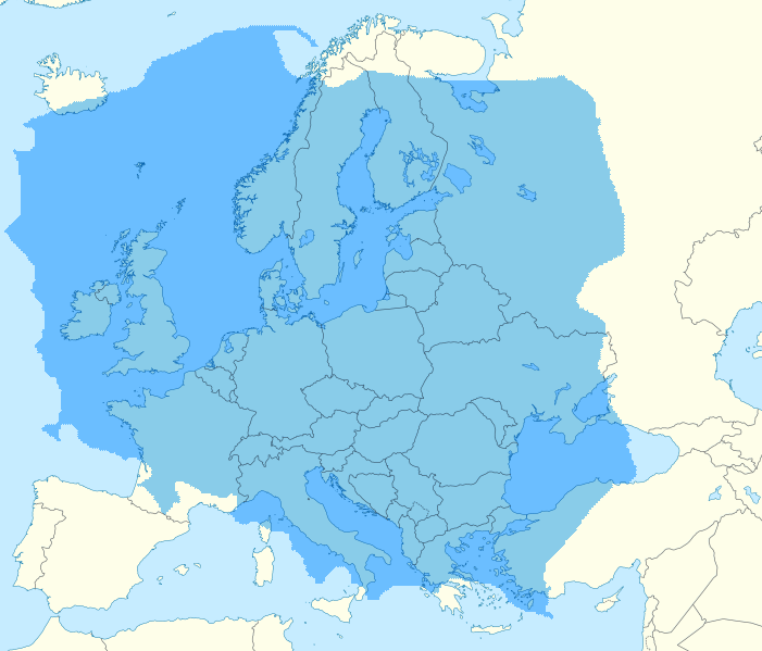The size of Poland compared to Europe r/cartography