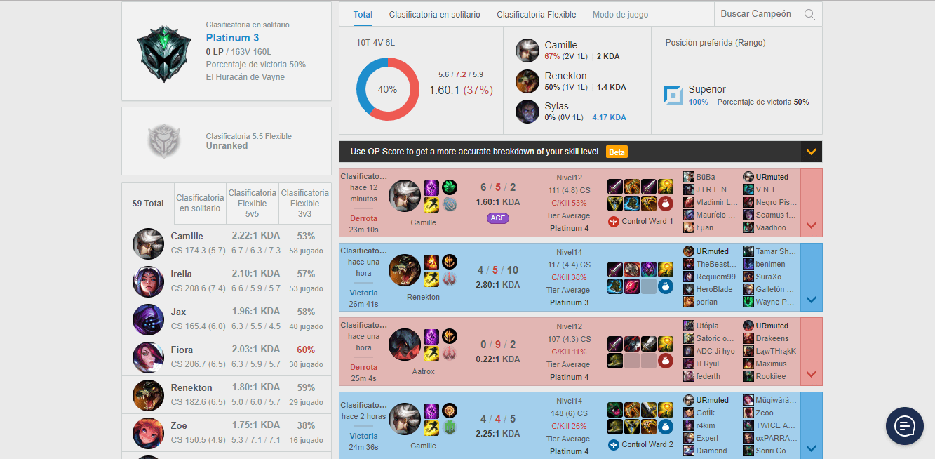 Look at that sad OP.GG im really trying to get a good winrate with