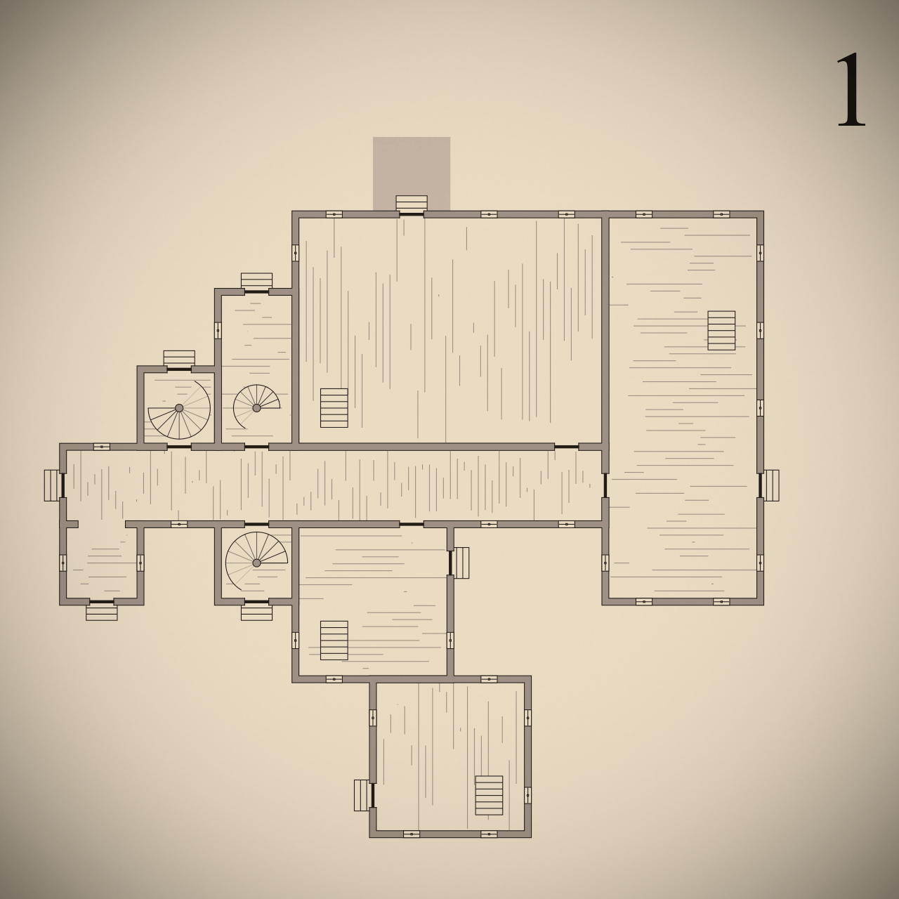 Floor plans for Procgen Mansion FantasyCities