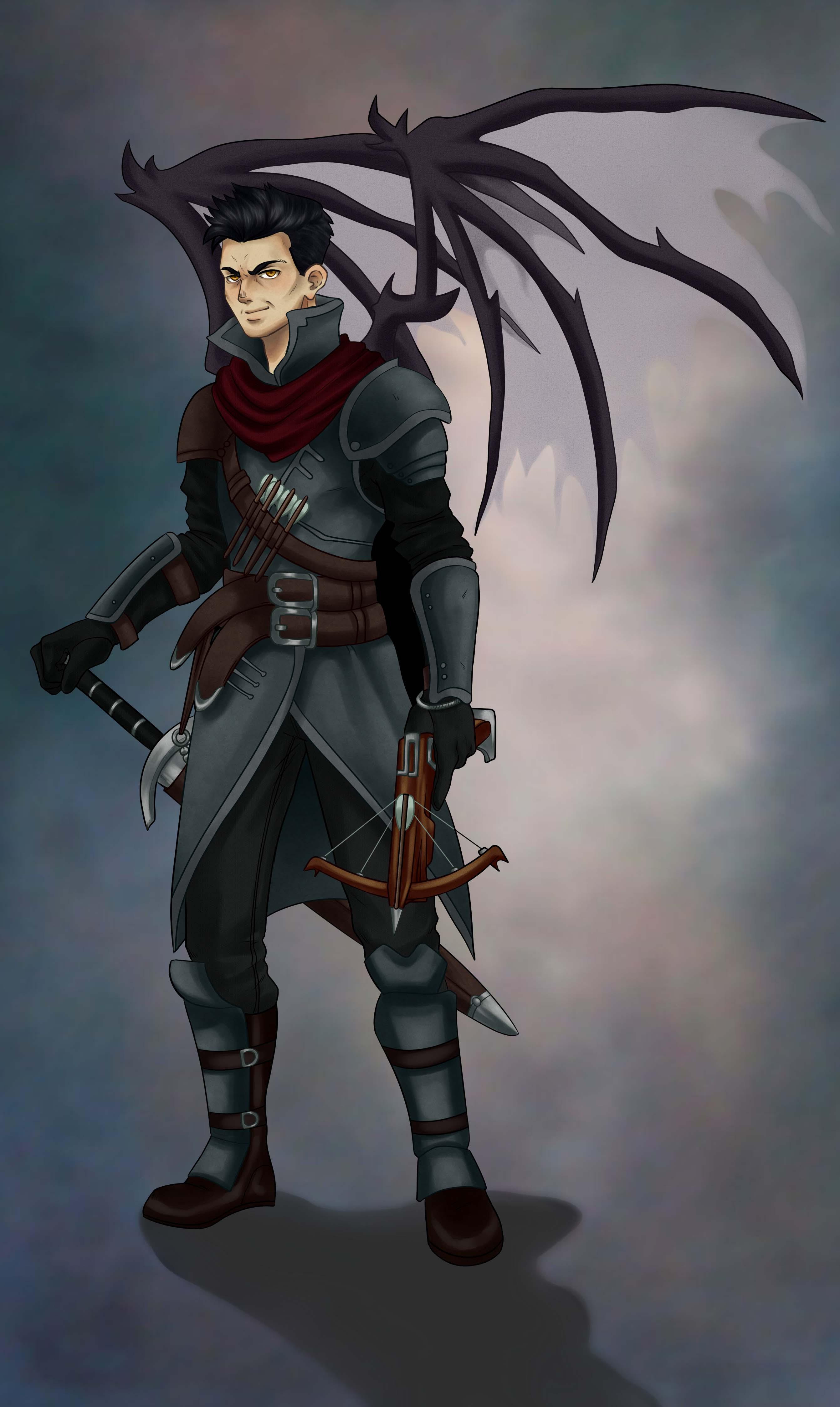 [ART] My Fallen Aasimar demonhunting Paladin r/DnD