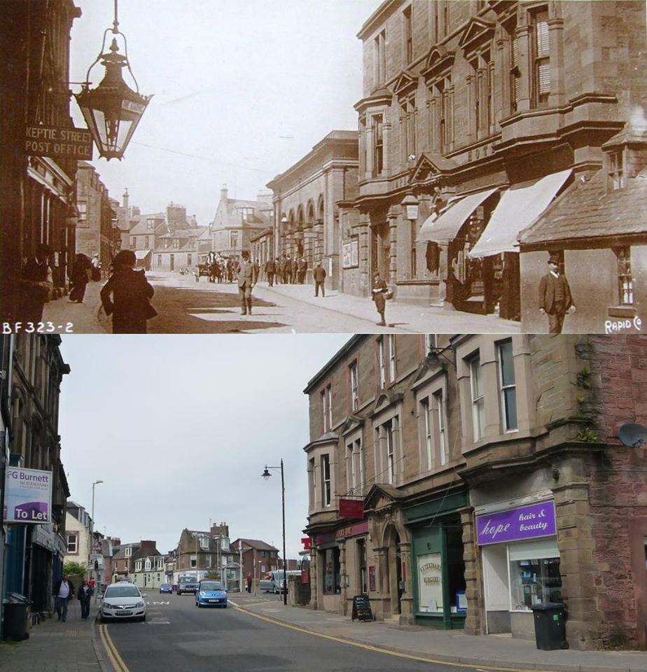 Old vs New Guthrie Port & Hamilton Green with St. Andrews Church