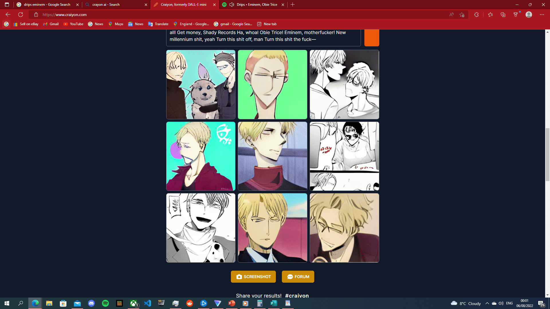 The entire lyrics of Drips by Eminem r/weirddalle