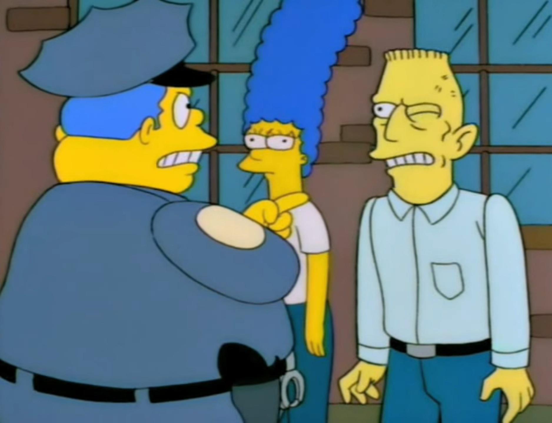 S6E23 The Springfield Connection. "When do we get the freaking guns