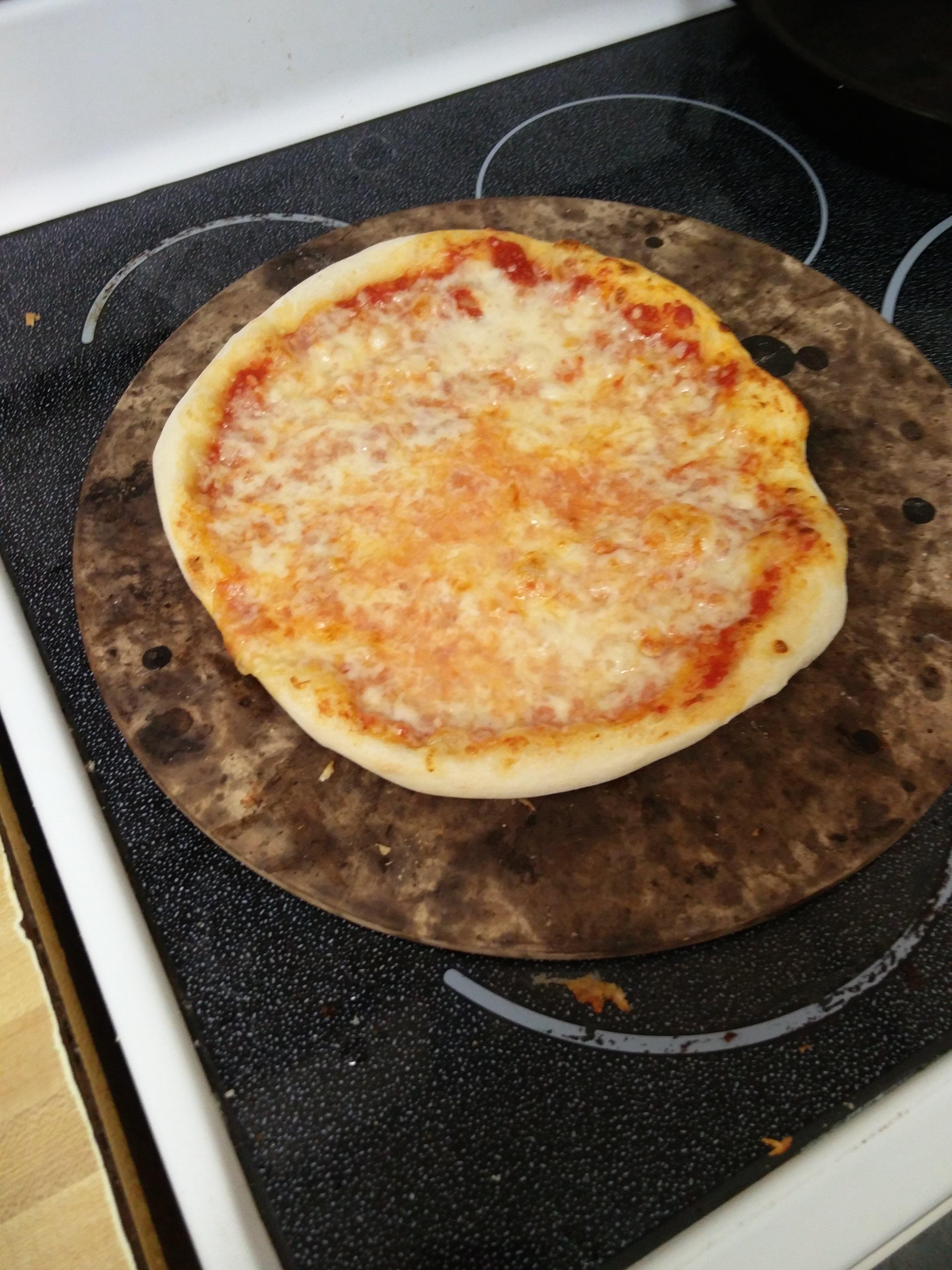 Probably the best looking pizza I've made so far. Easy NY dough and NY