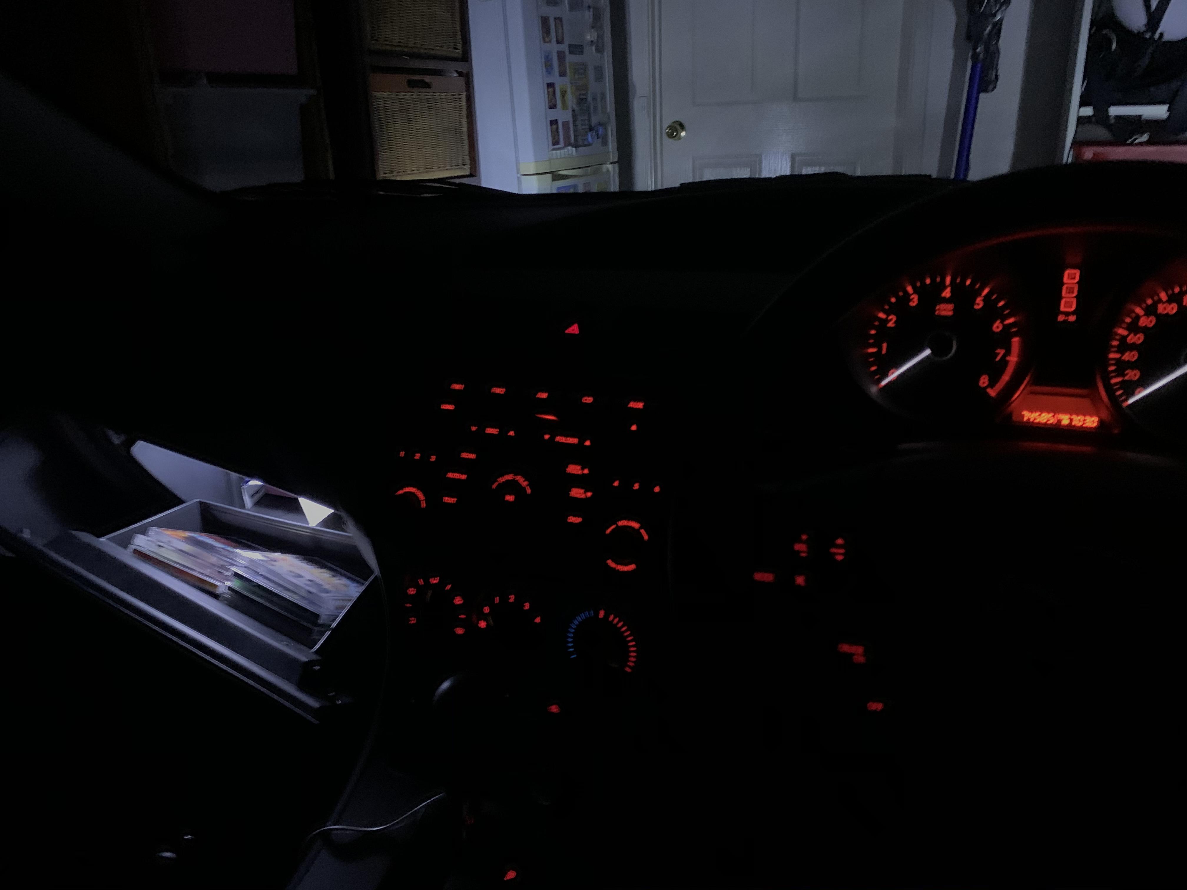 Mazda 3 2010 LED Glove compartment light replacement. Extremely