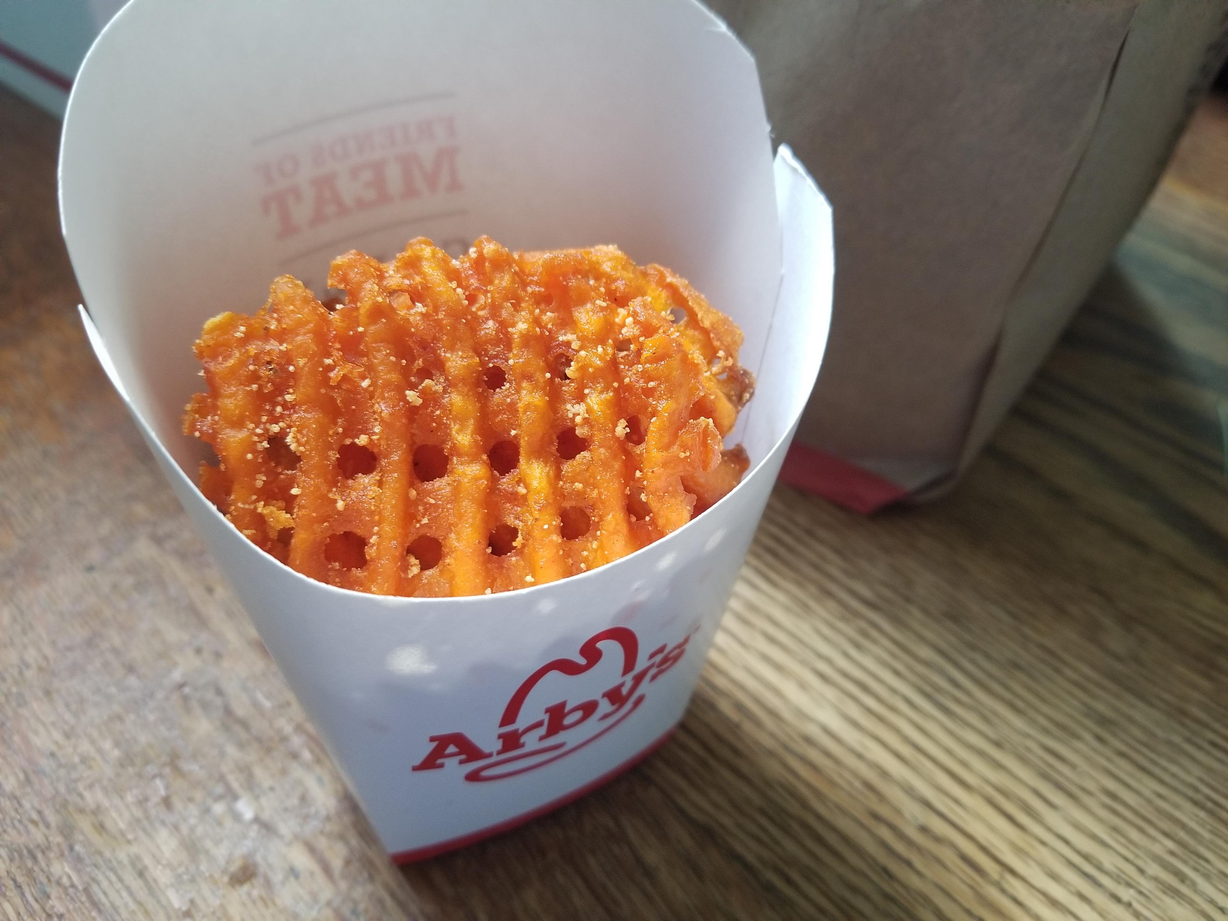 Sweet potato waffle fries from Arby's. New test item? r/bys