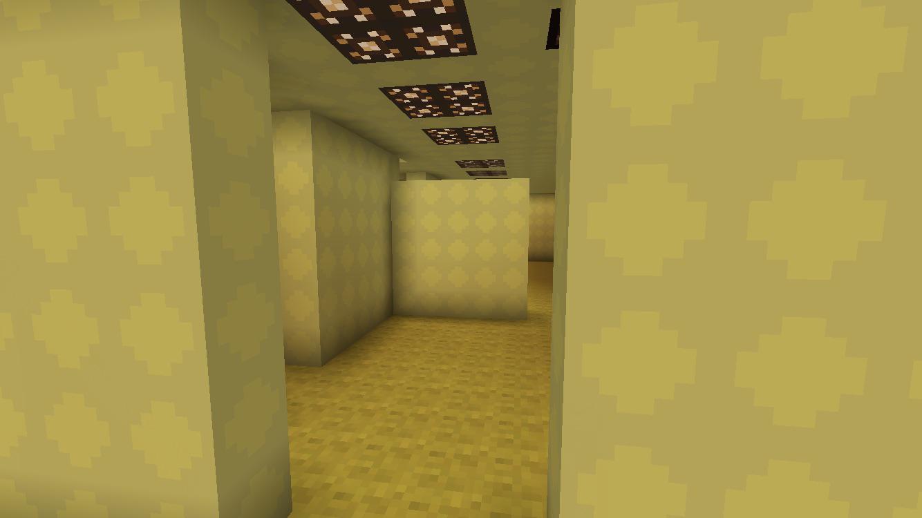 The backrooms have taken over Minecraft backrooms