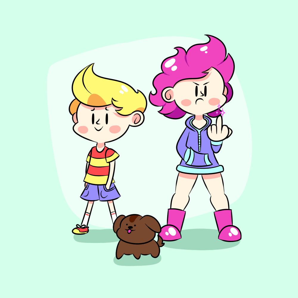 Just some kids and a dog r/earthbound